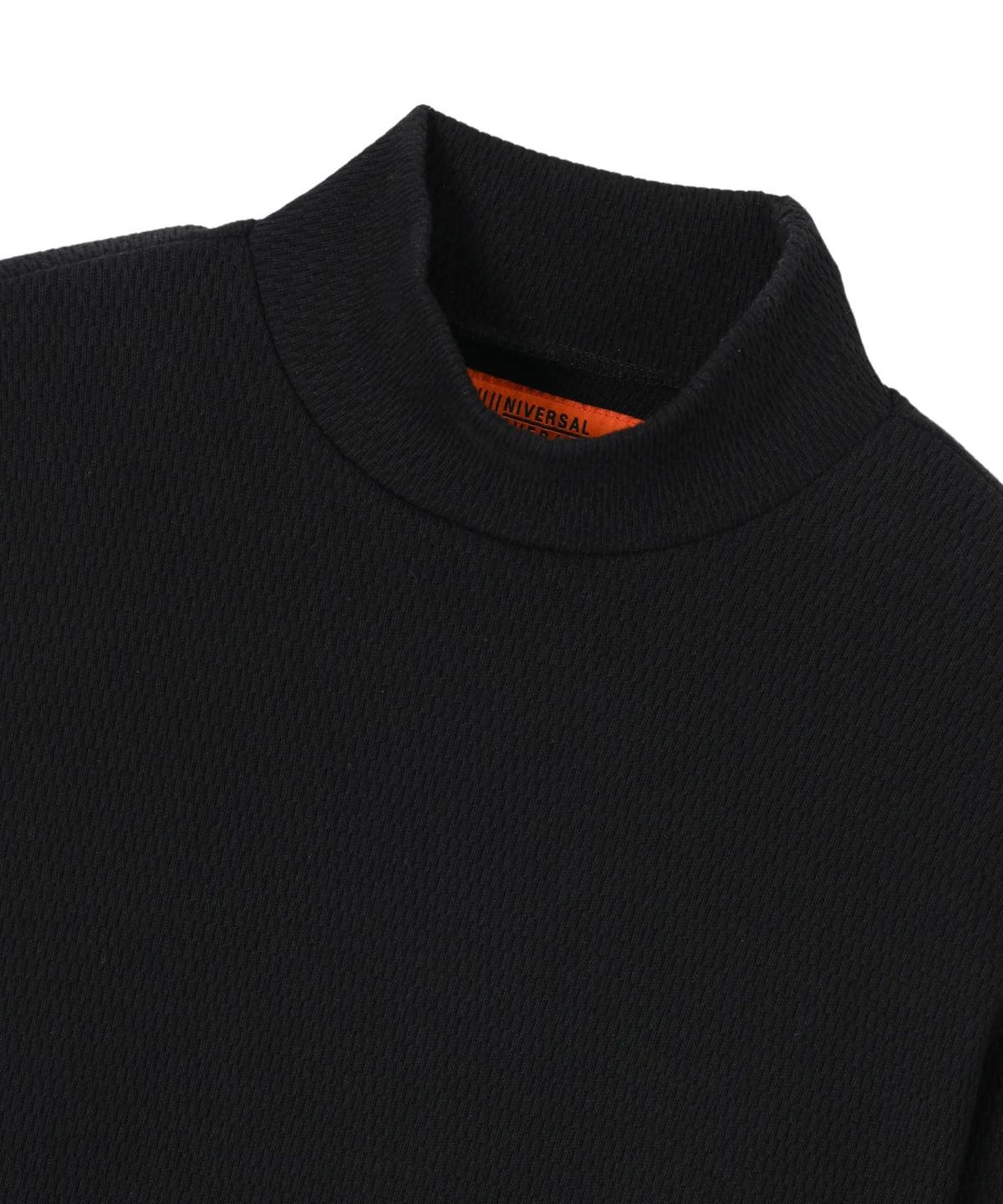 유니버셜 오버롤(UNIVERSAL OVERALL) U.O X SLICK AND EASY WAFFLE JOBS TEE BLACK