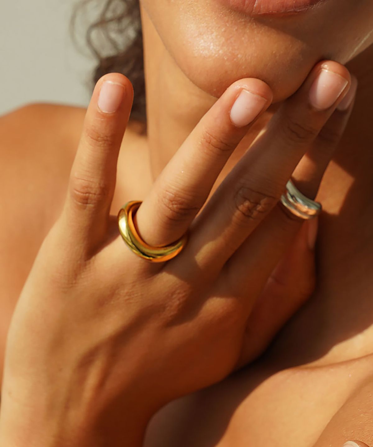 그라스마티네(GRASSE MATINEE) Double Wave Ring