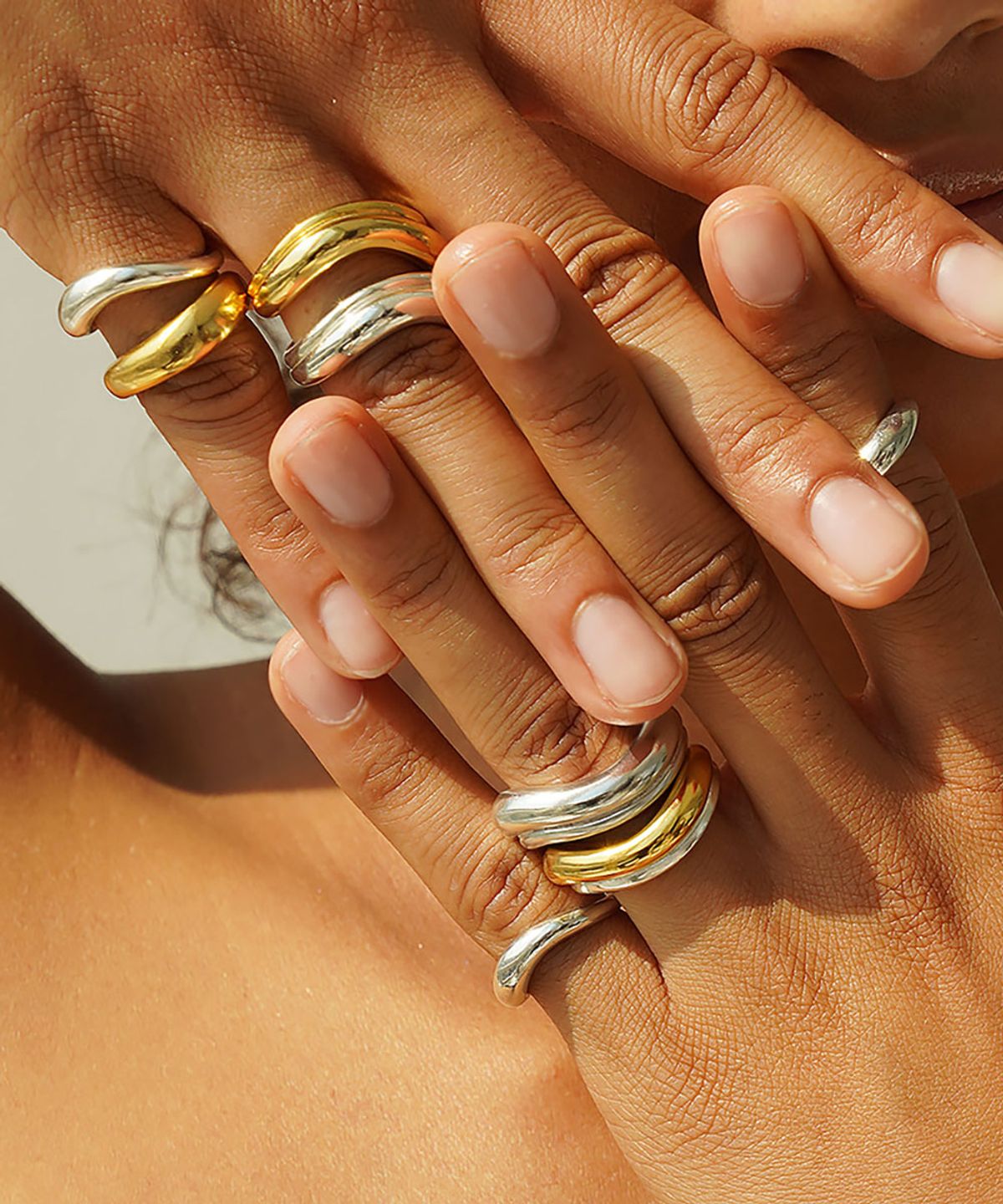그라스마티네(GRASSE MATINEE) Double Wave Ring
