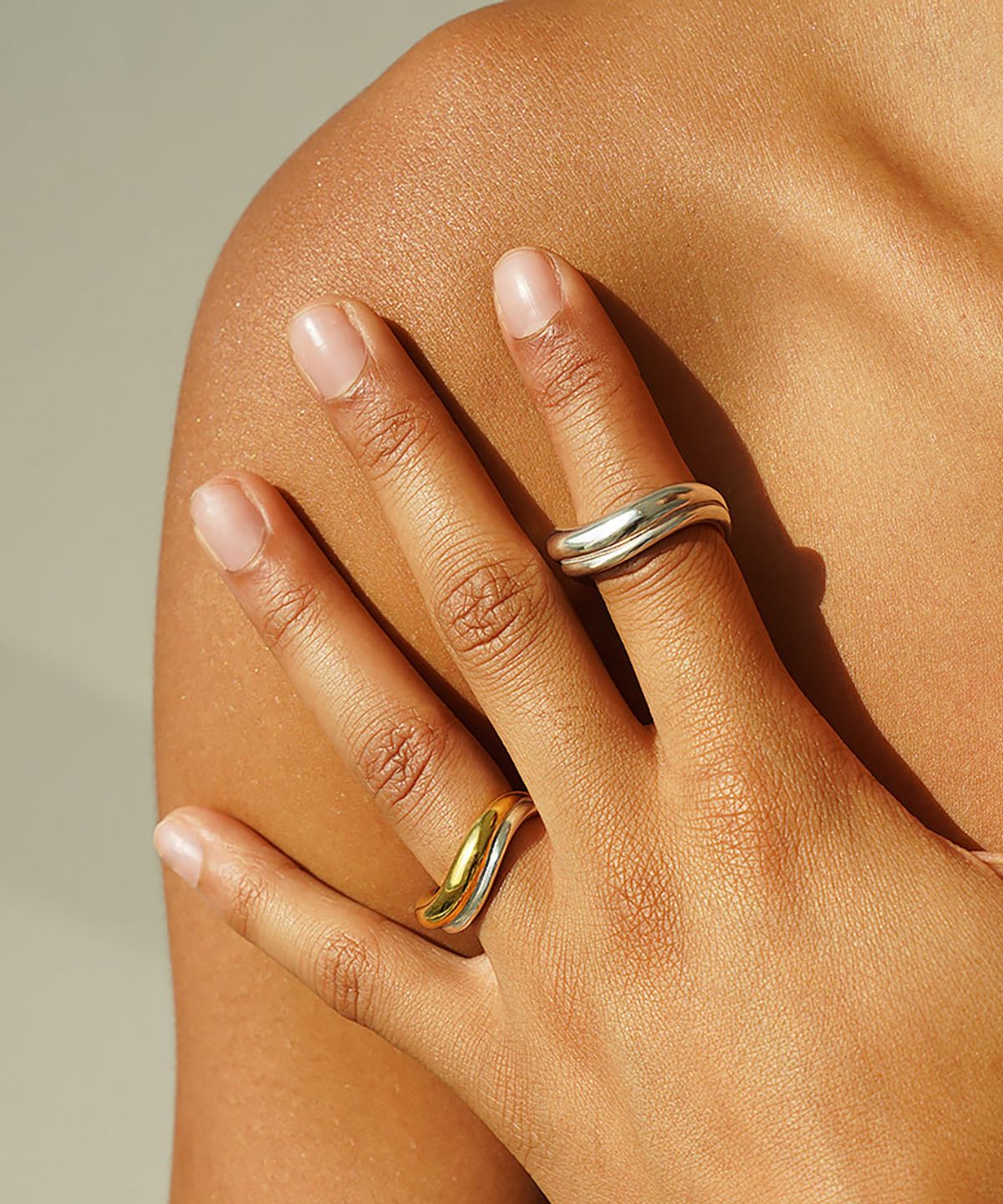 그라스마티네(GRASSE MATINEE) Double Wave Ring