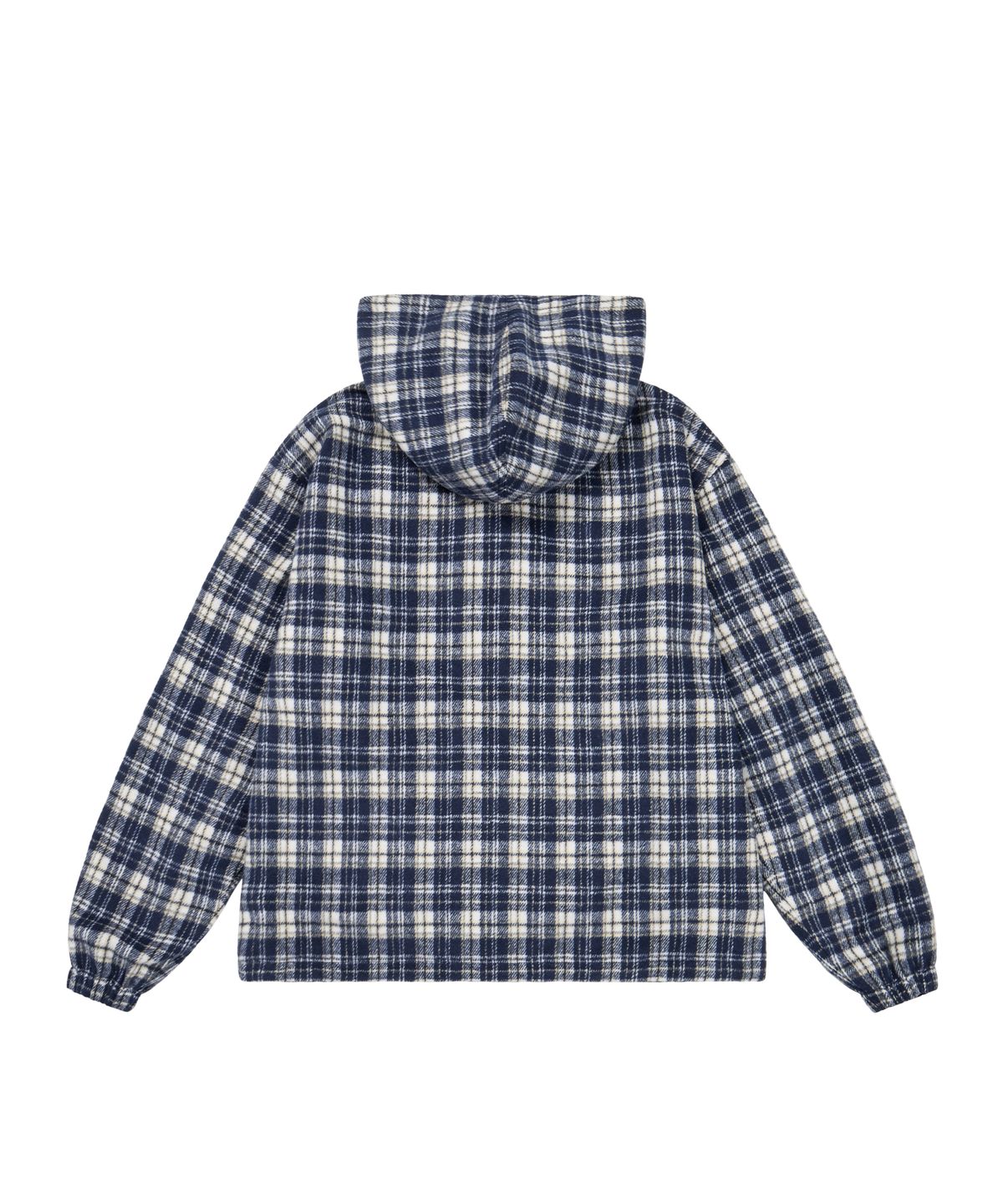 아캄(AAKAM) Reversible Check Hooded Jacket (Black)