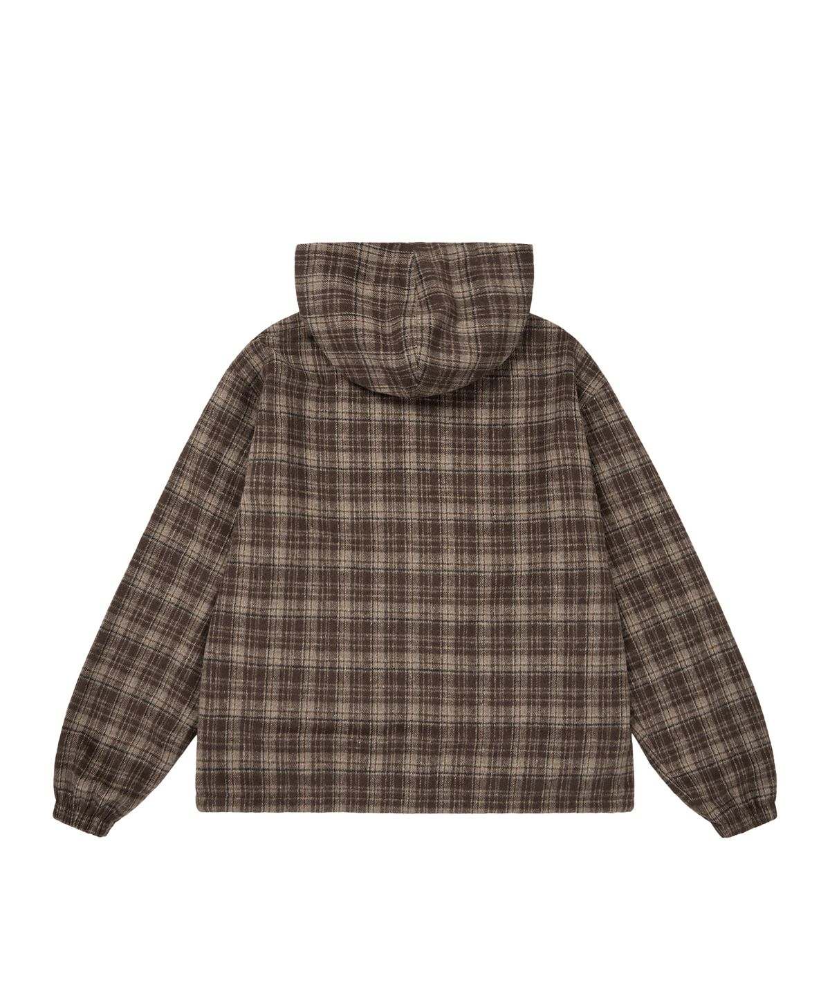 아캄(AAKAM) Reversible Check Hooded Jacket (Brown)