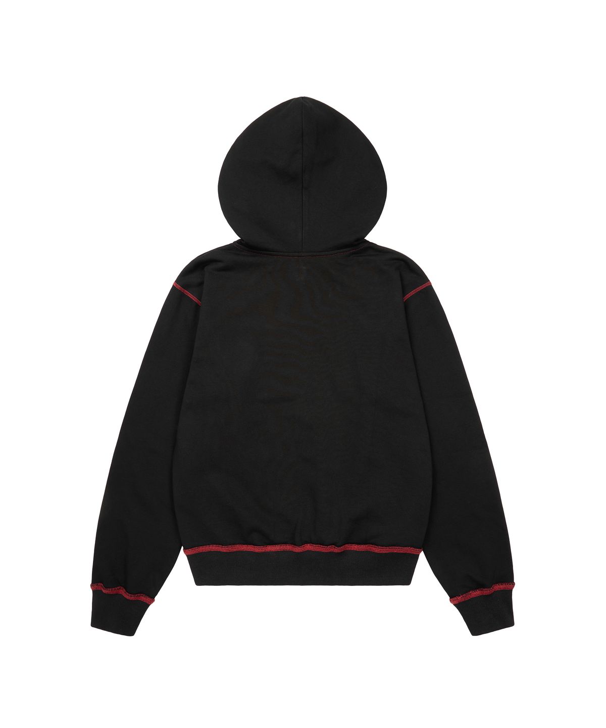 아캄(AAKAM) Oblique Zippered Cotton Zip-Up (Black)