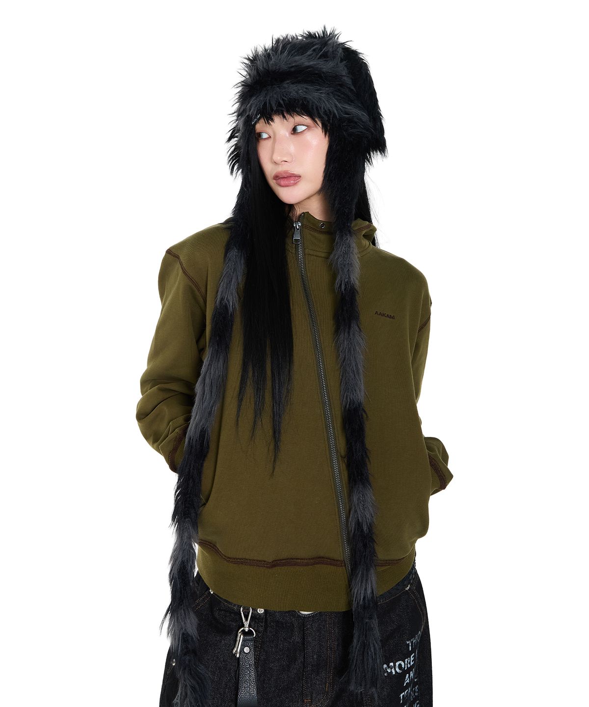 아캄(AAKAM) Hairy Puppy Hat (Black)