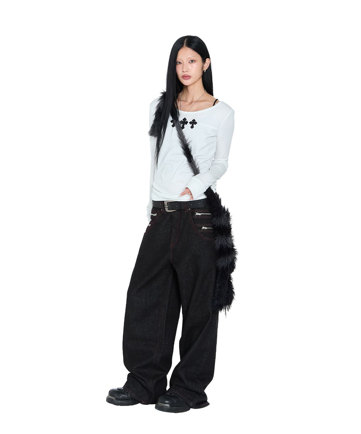 아캄(AAKAM) Hairy Puppy Hat (Black)