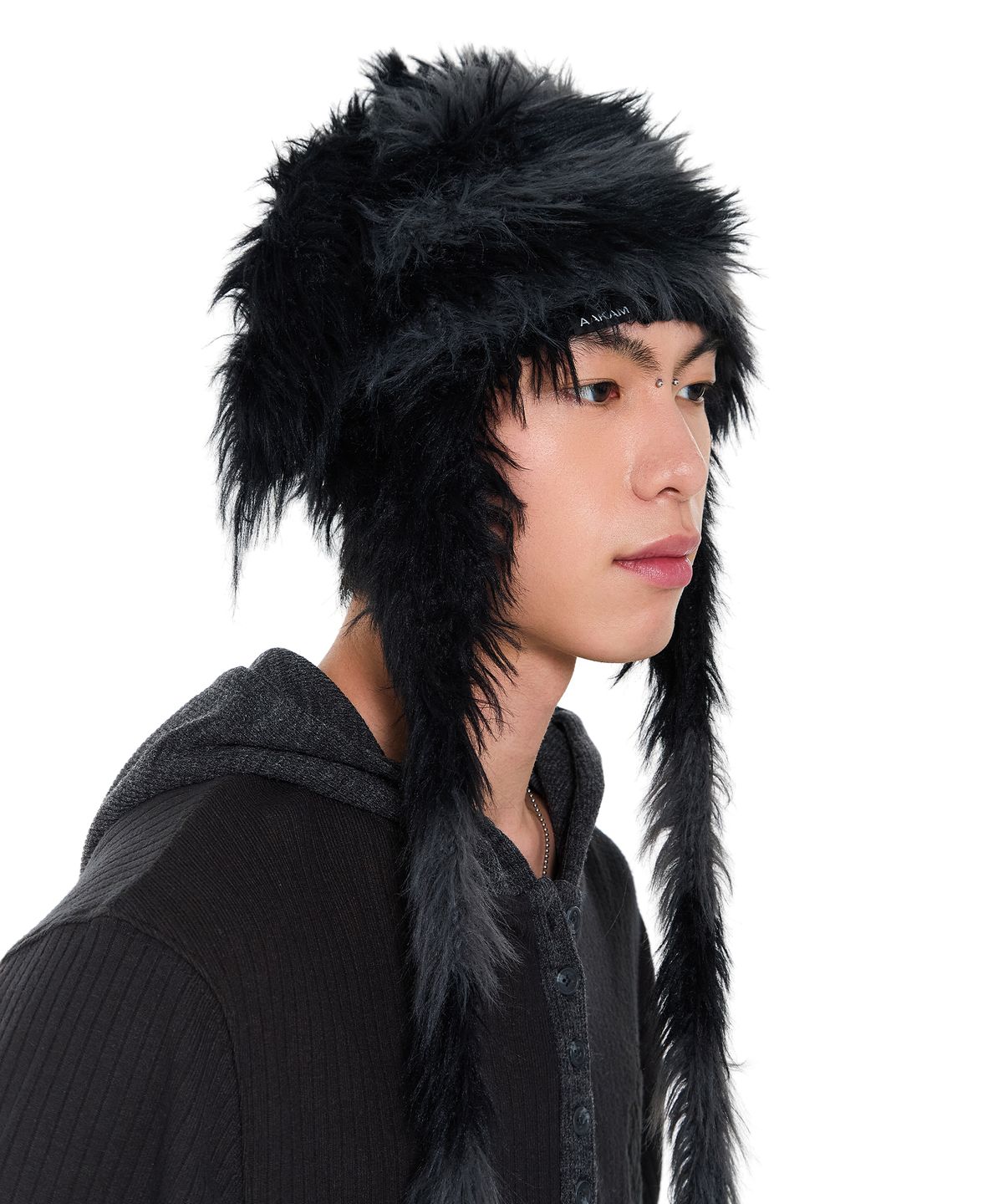 아캄(AAKAM) Hairy Puppy Hat (Black)