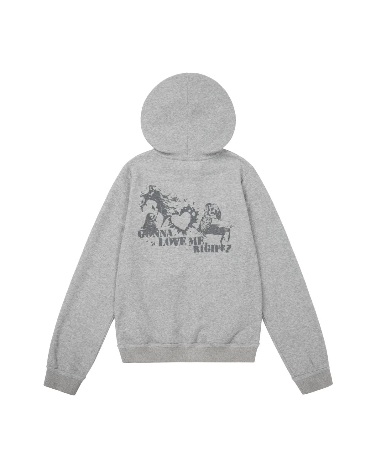 아캄(AAKAM) Incision Terry Zip-Up Hoodie (Gray)