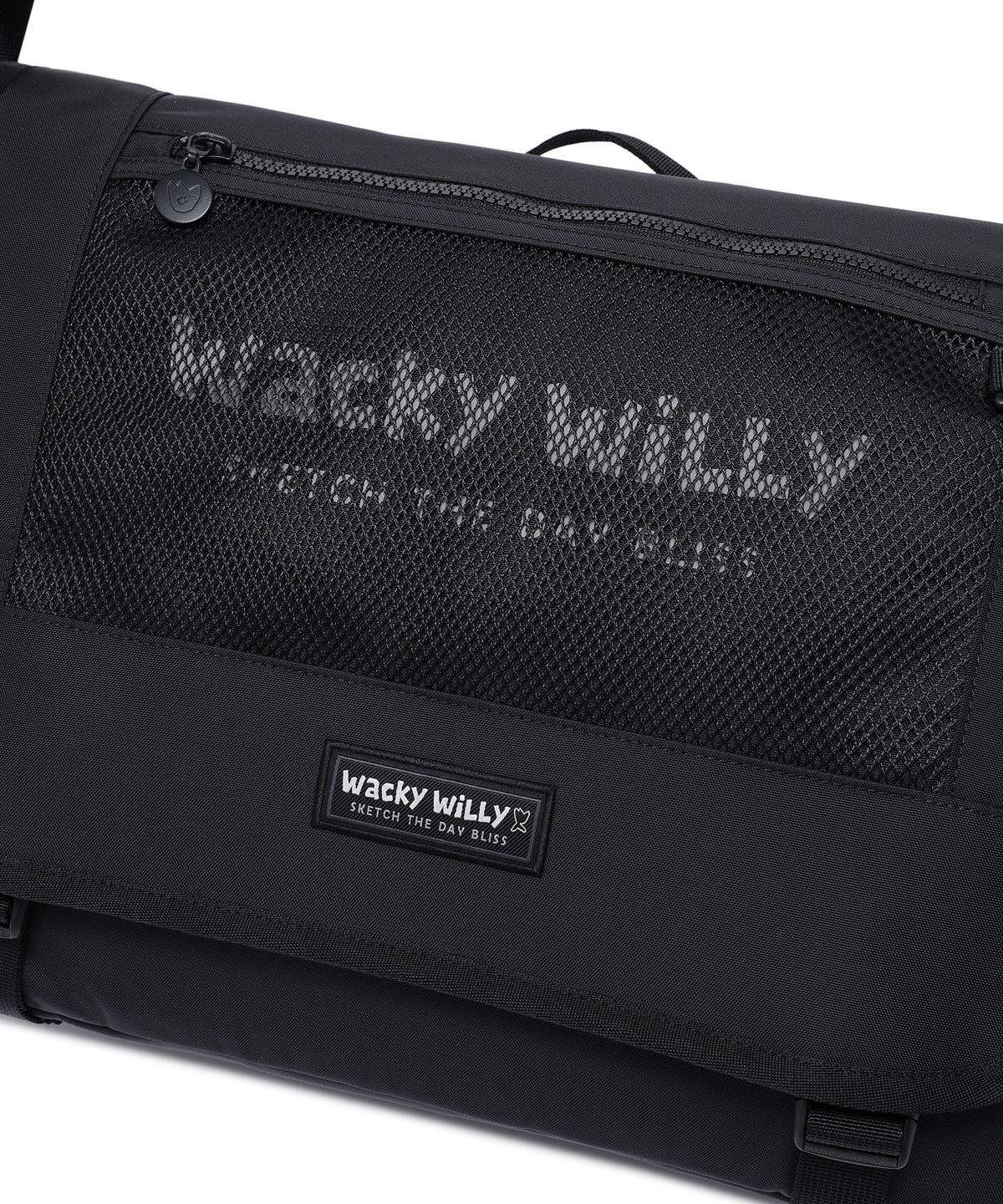와키윌리(WACKY WILLY) [26SS] 플라이트 V2 메신저백 블랙