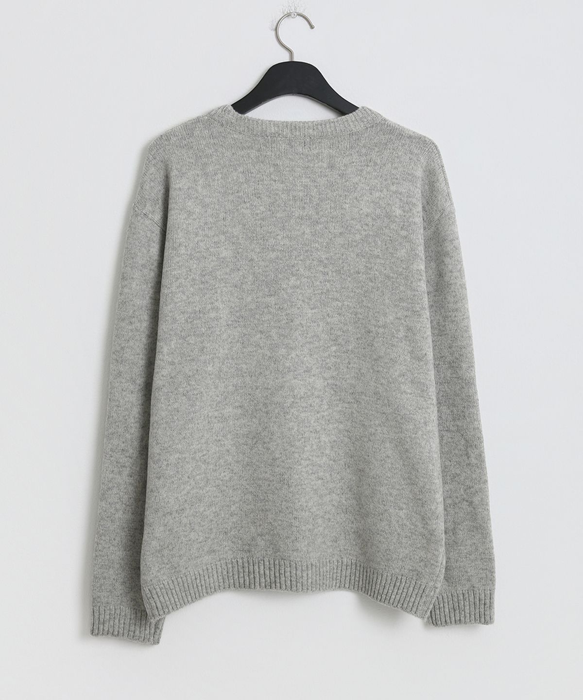 스트라이크(STRIKE) 파인블렌드 클래식 크루넥 니트 (LIGHT GREY)