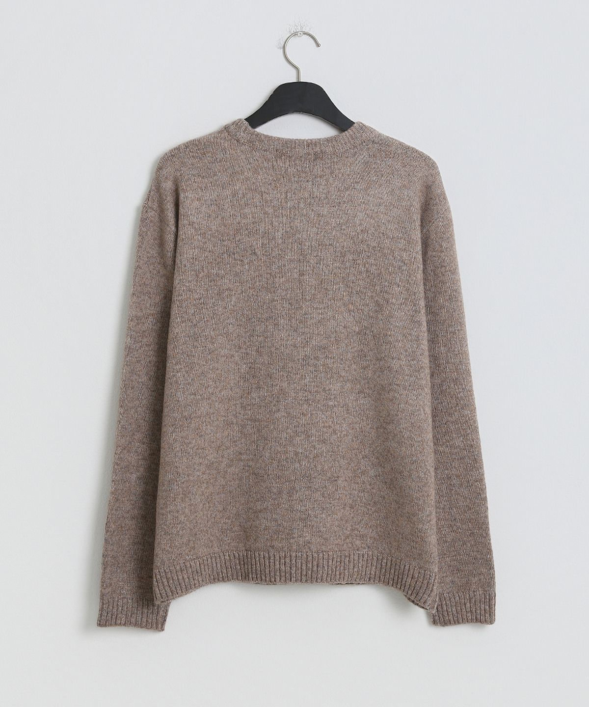 스트라이크(STRIKE) 파인블렌드 클래식 크루넥 니트 (LIGHT BROWN)
