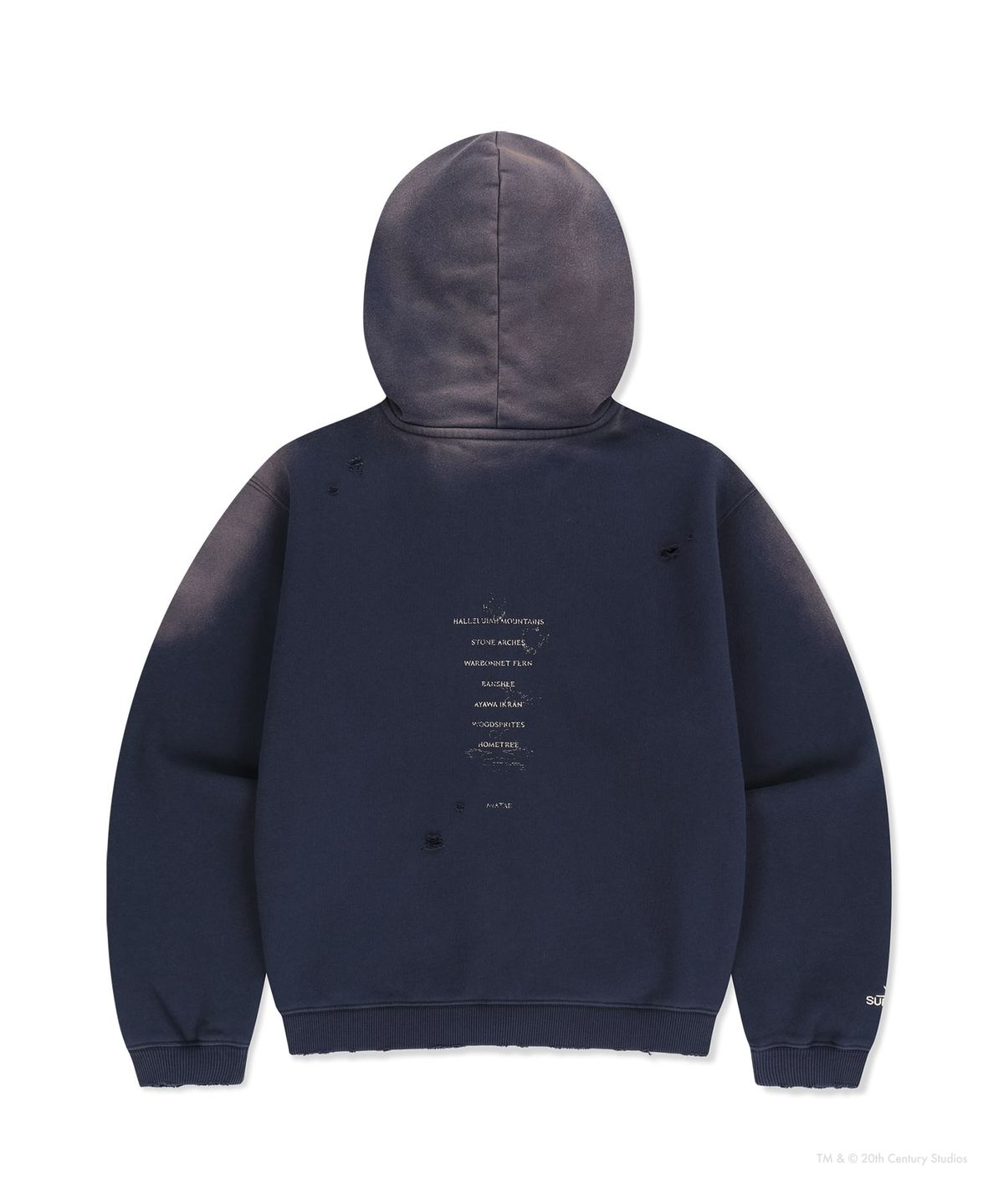 썬러브투어(SUNLOVETOUR) [AVATAR] Zip up Hoodie Navy