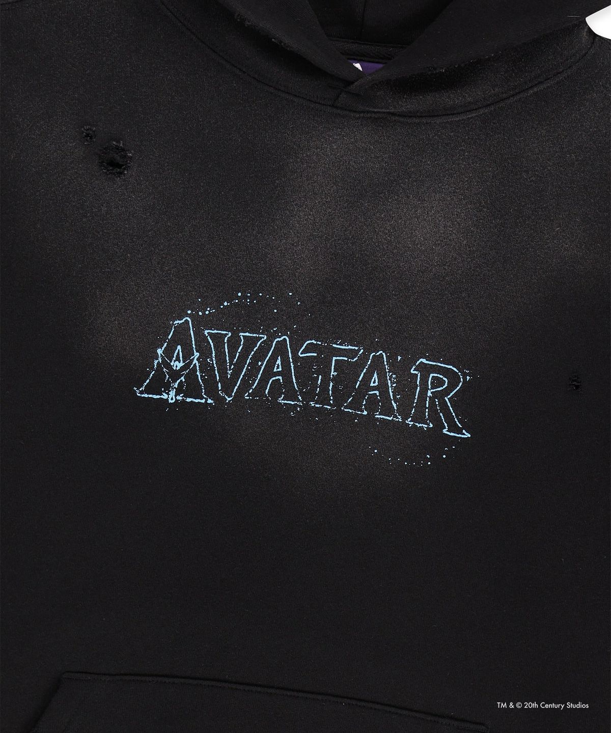 썬러브투어(SUNLOVETOUR) [AVATAR] Faded Hoodie Black