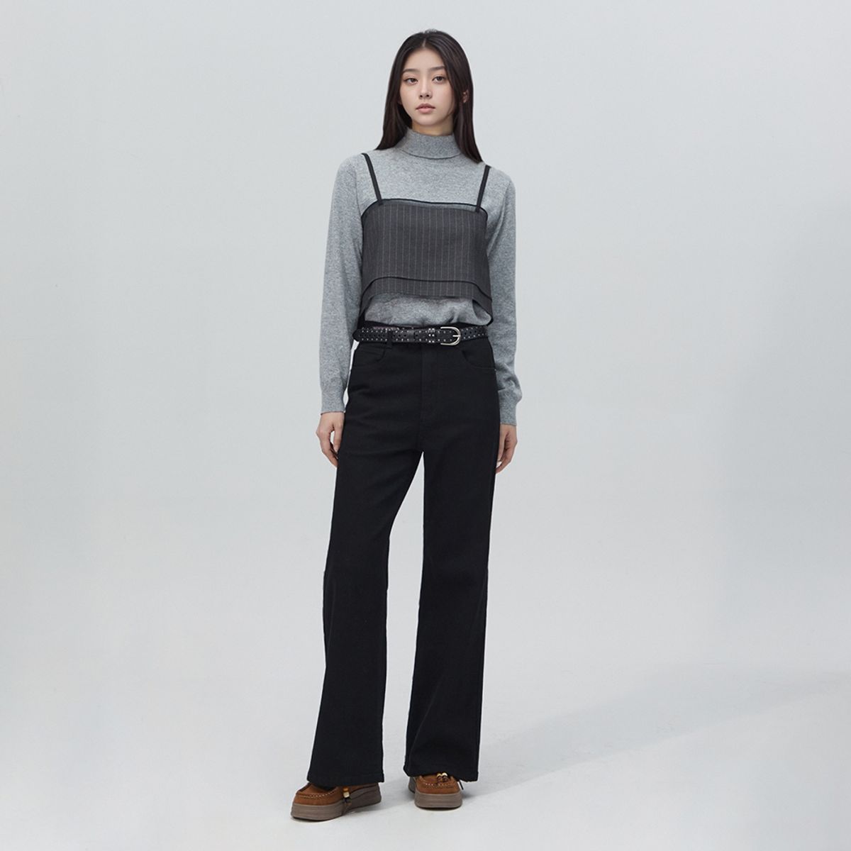 랩(LAP) 배색 뒷단추 크랍베스트 AR4WVA60
