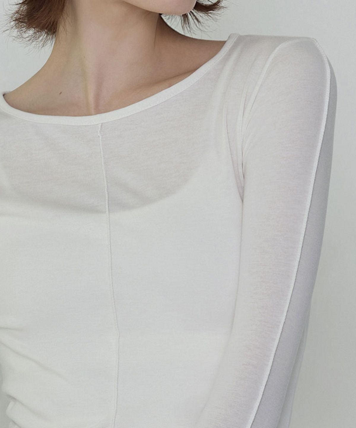 데비웨어(DEVIWEAR) 슬링 레이어드 티셔츠 DEVI-T0142-화이트