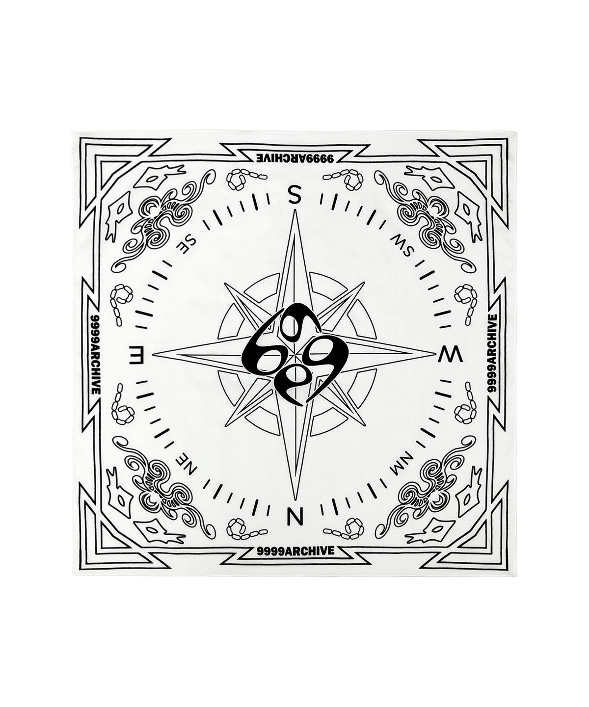 9999아카이브(9999ARCHIVE) Archive Compass Scarf