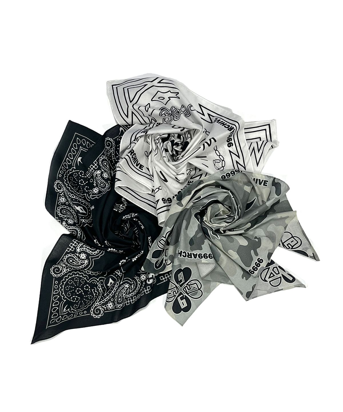 9999아카이브(9999ARCHIVE) Archive Compass Scarf