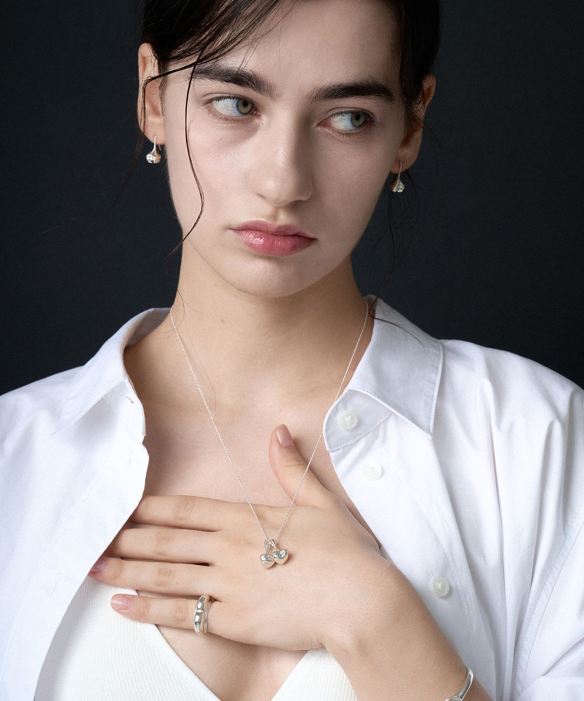 티에르노(TIERNO) N.022/TWIN HEART NECKLACE