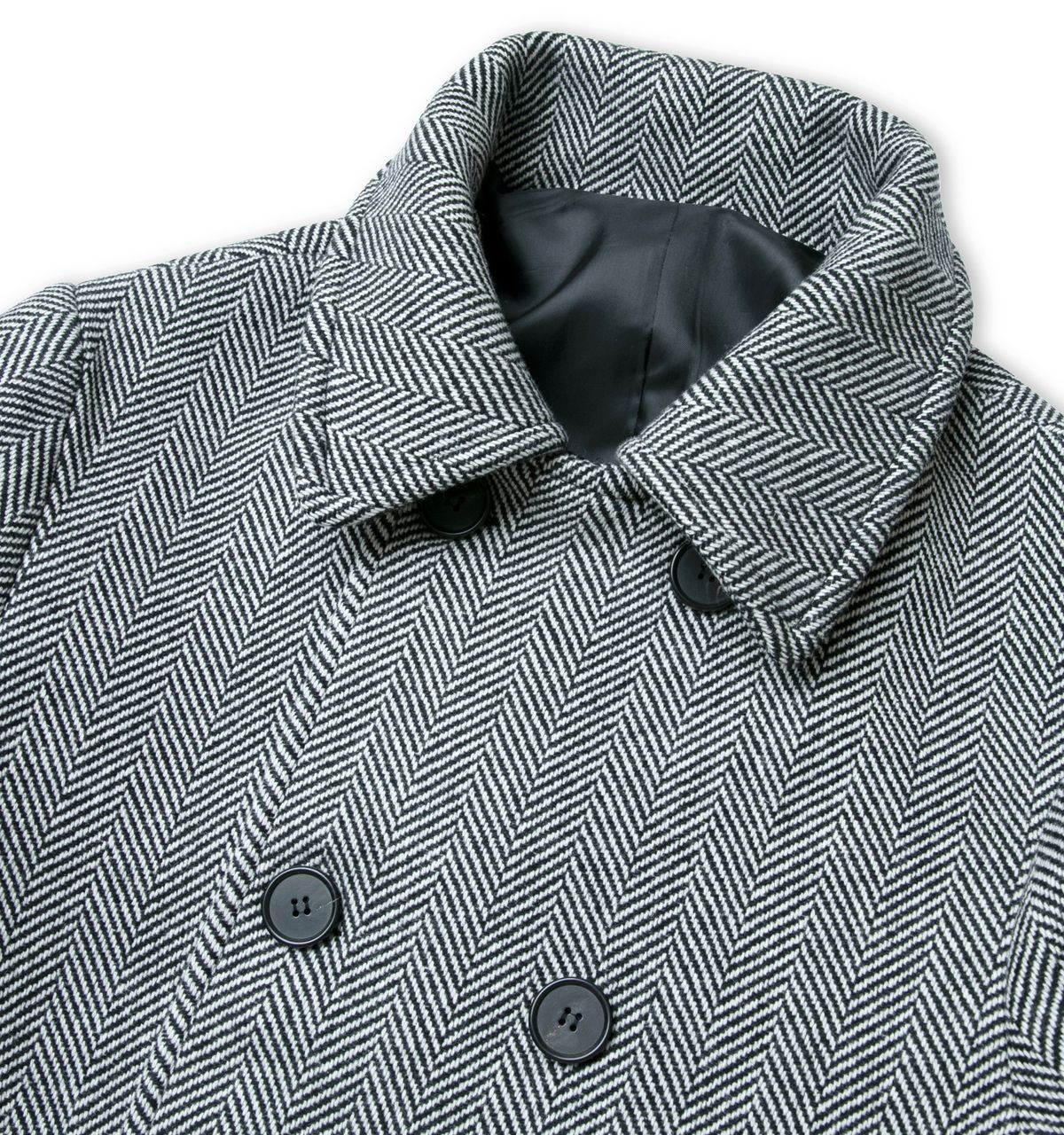 블랙피피(BLACKPP) BLACK PP OG Pea Coat Herringbone