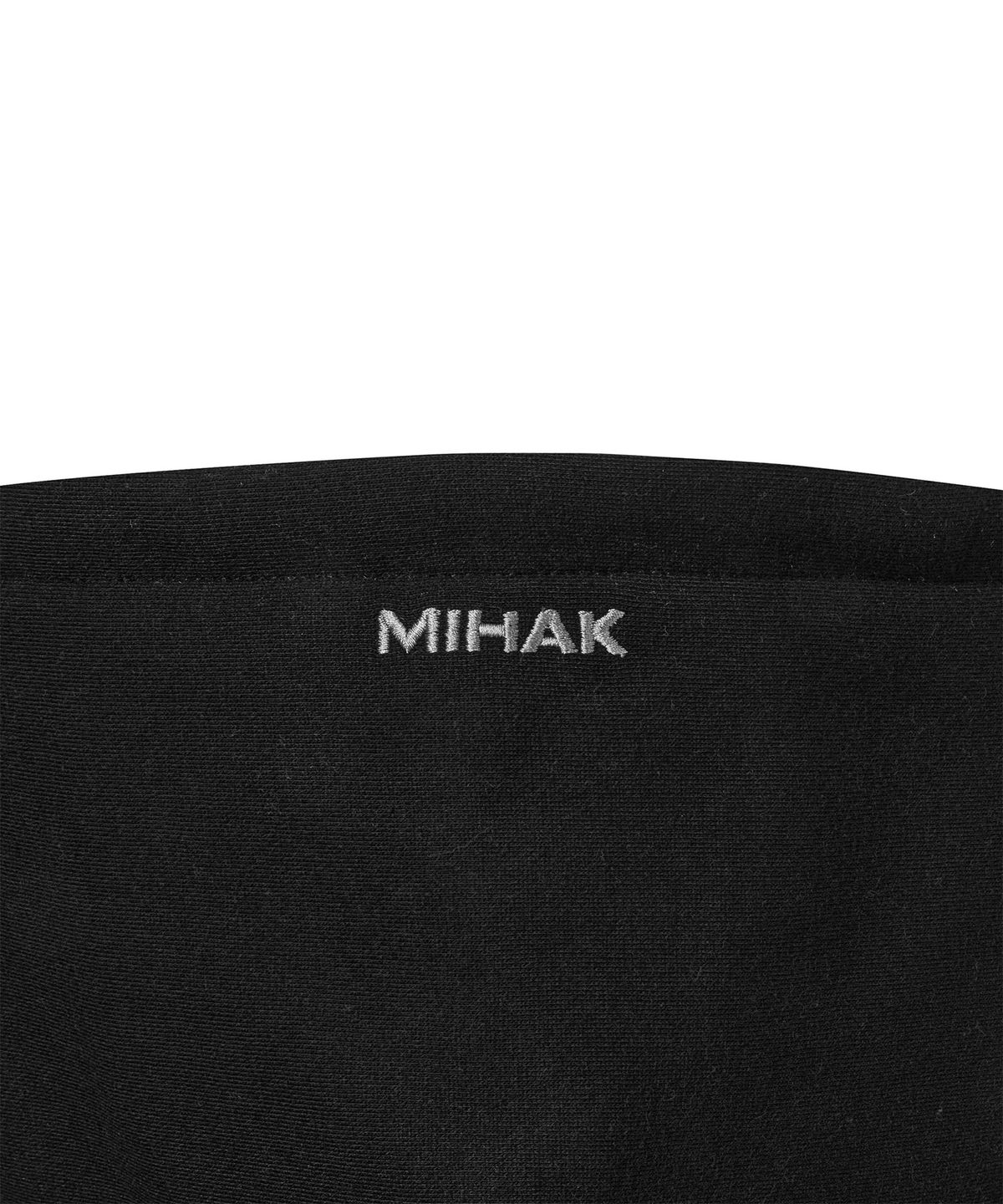 미학(MIHAK) 메탈 플레이트 기모 후디 집업 (BLACK)