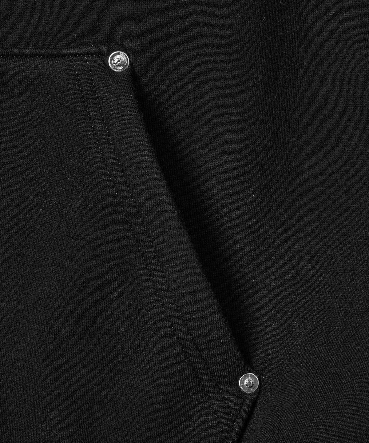 미학(MIHAK) 메탈 플레이트 기모 후디 집업 (BLACK)