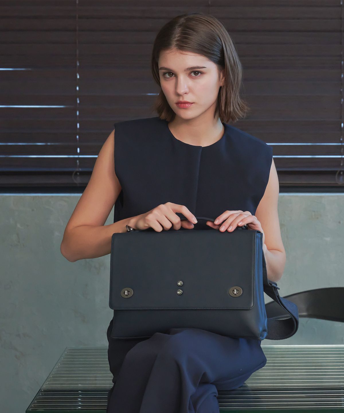 플라디코(PLAADICO) plaadico_s Satchel, Midnight Blueblack