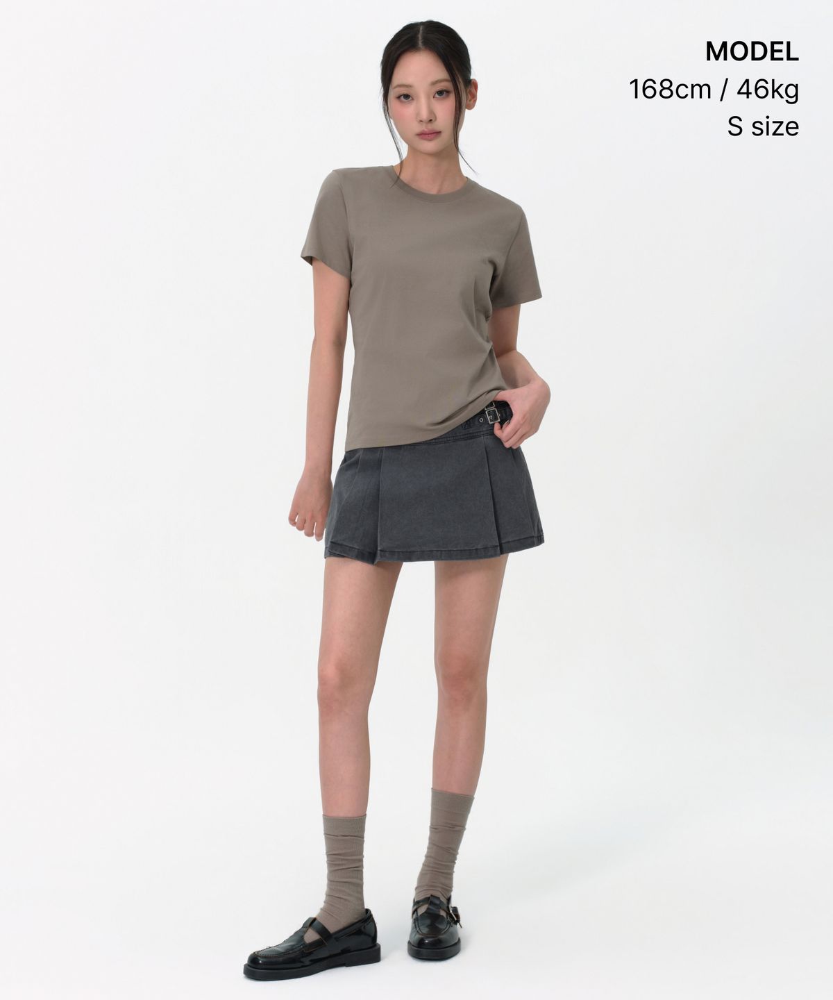 무신사 스탠다드 우먼(MUSINSA STANDARD WOMAN) 우먼즈 플레인 크루 넥 티셔츠 [토프]