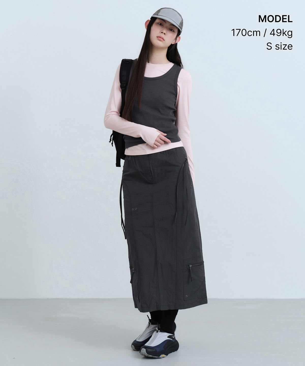 무신사 스탠다드 우먼(MUSINSA STANDARD WOMAN) [UV 프로텍션] 우먼즈 슬림 크루 넥 긴소매 티셔츠 [페일 핑크]