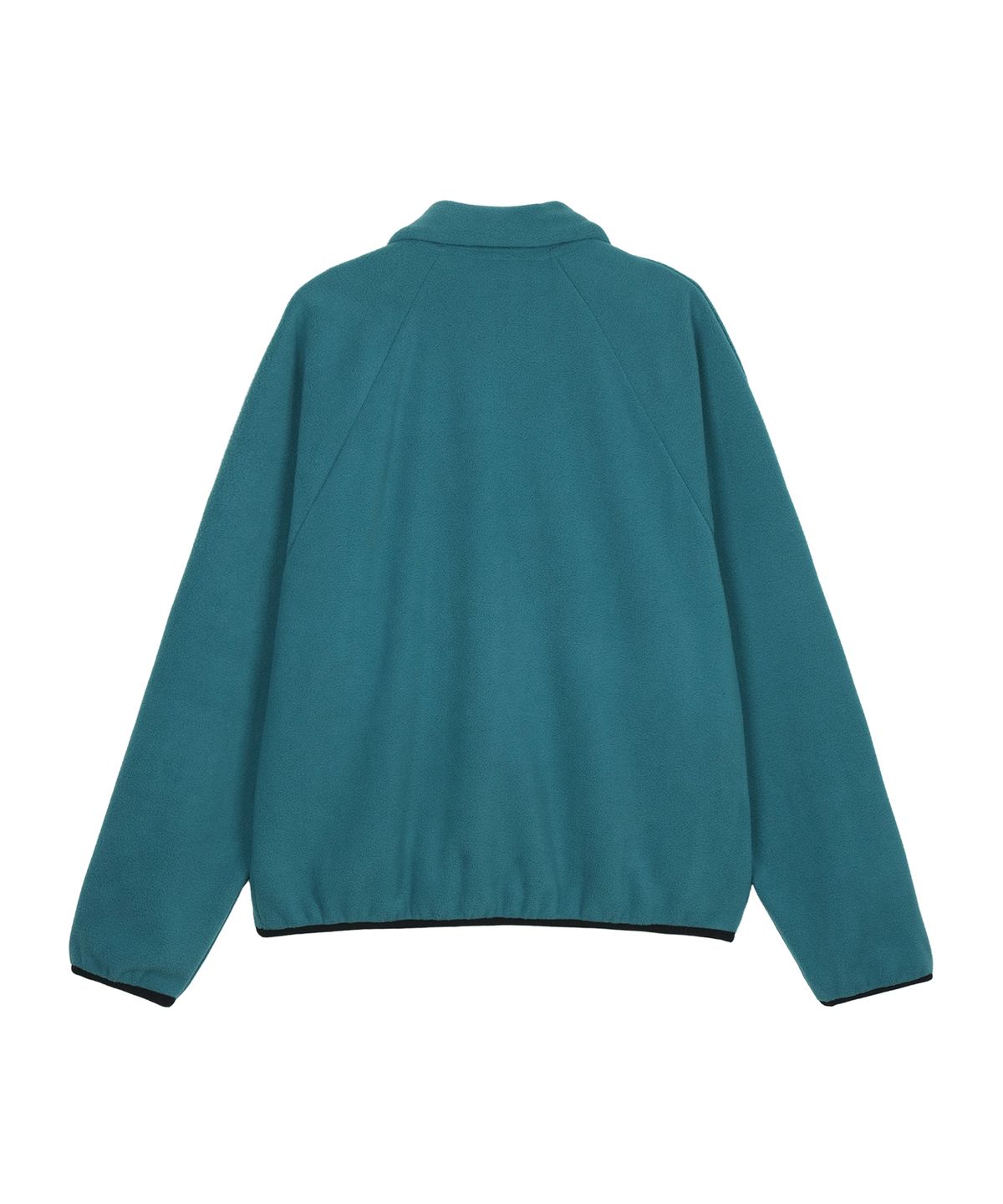 구보(GUVO) Fleece half-zip pullover, teal