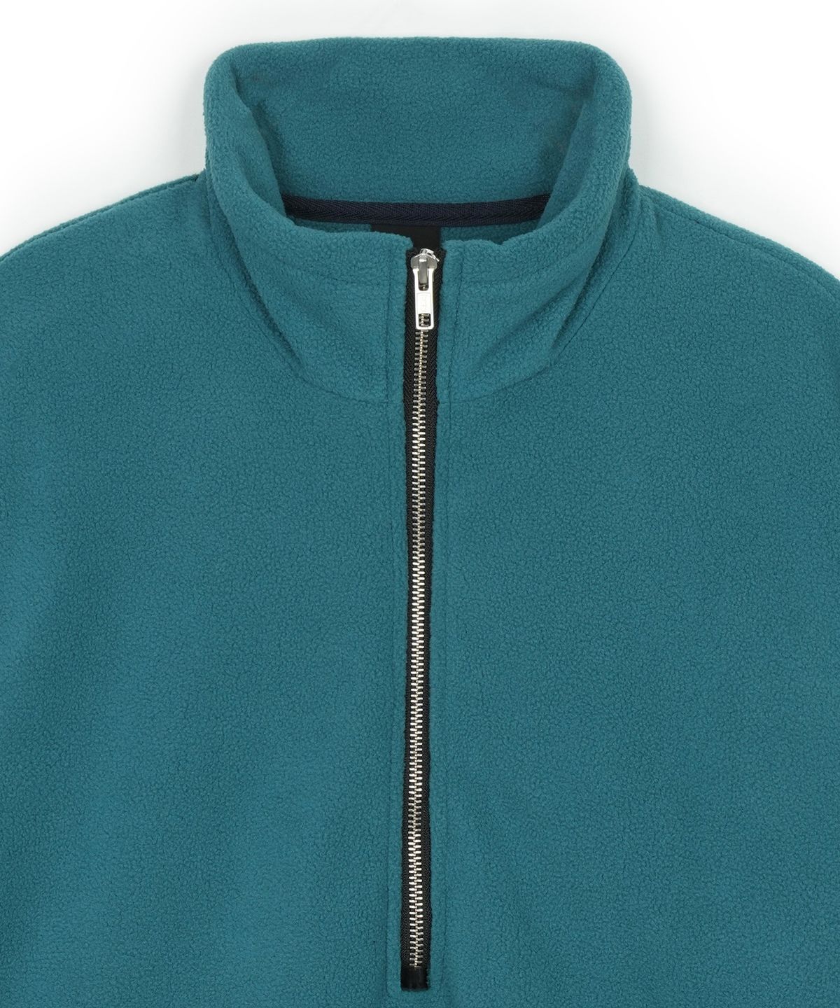 구보(GUVO) Fleece half-zip pullover, teal
