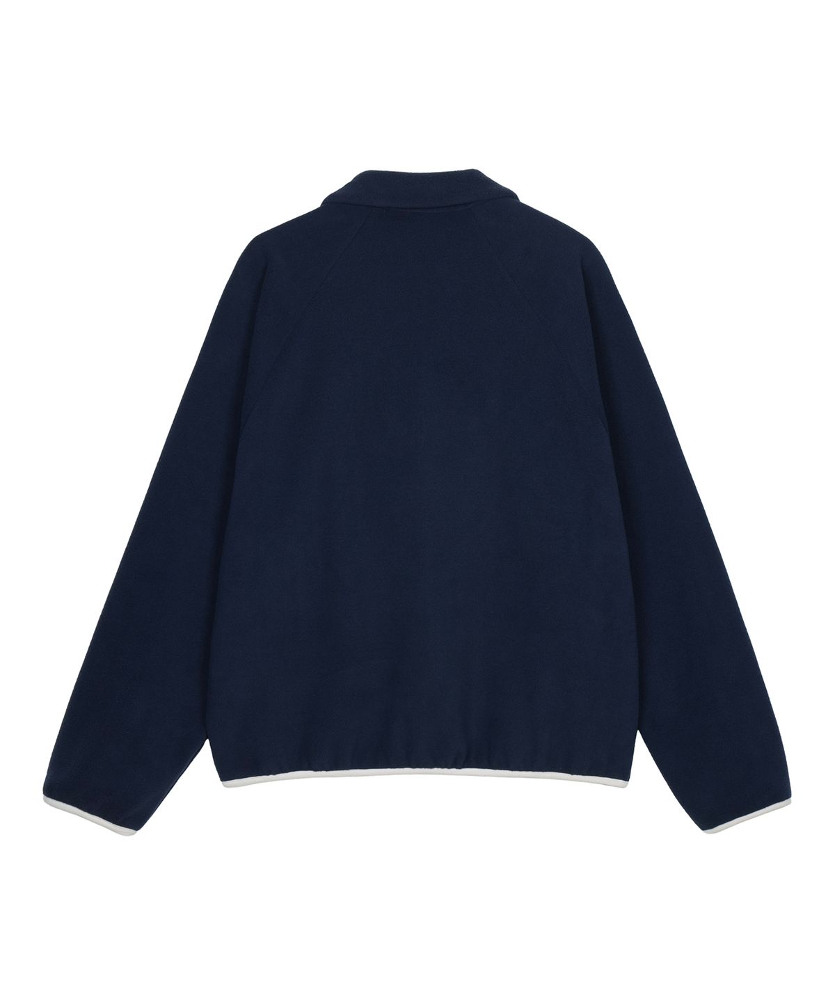 구보(GUVO) Fleece half-zip pullover, navy