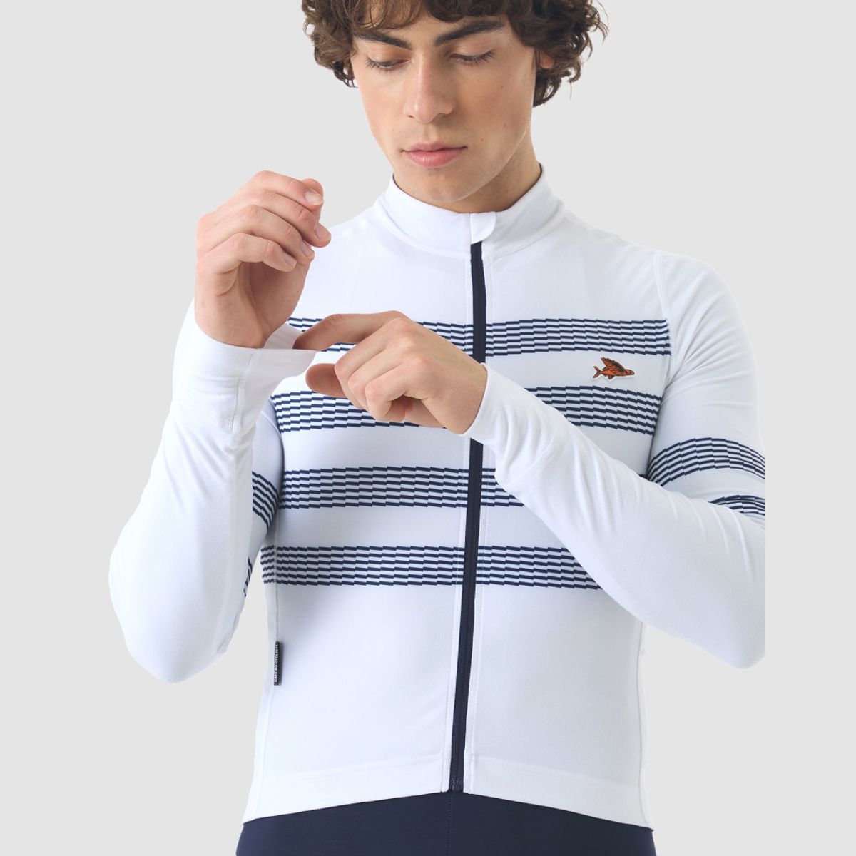 카페 드 사이클리스트(CAFE DU CYCLISTE) 찰리 클래식 긴팔 져지 마리니에르 남성