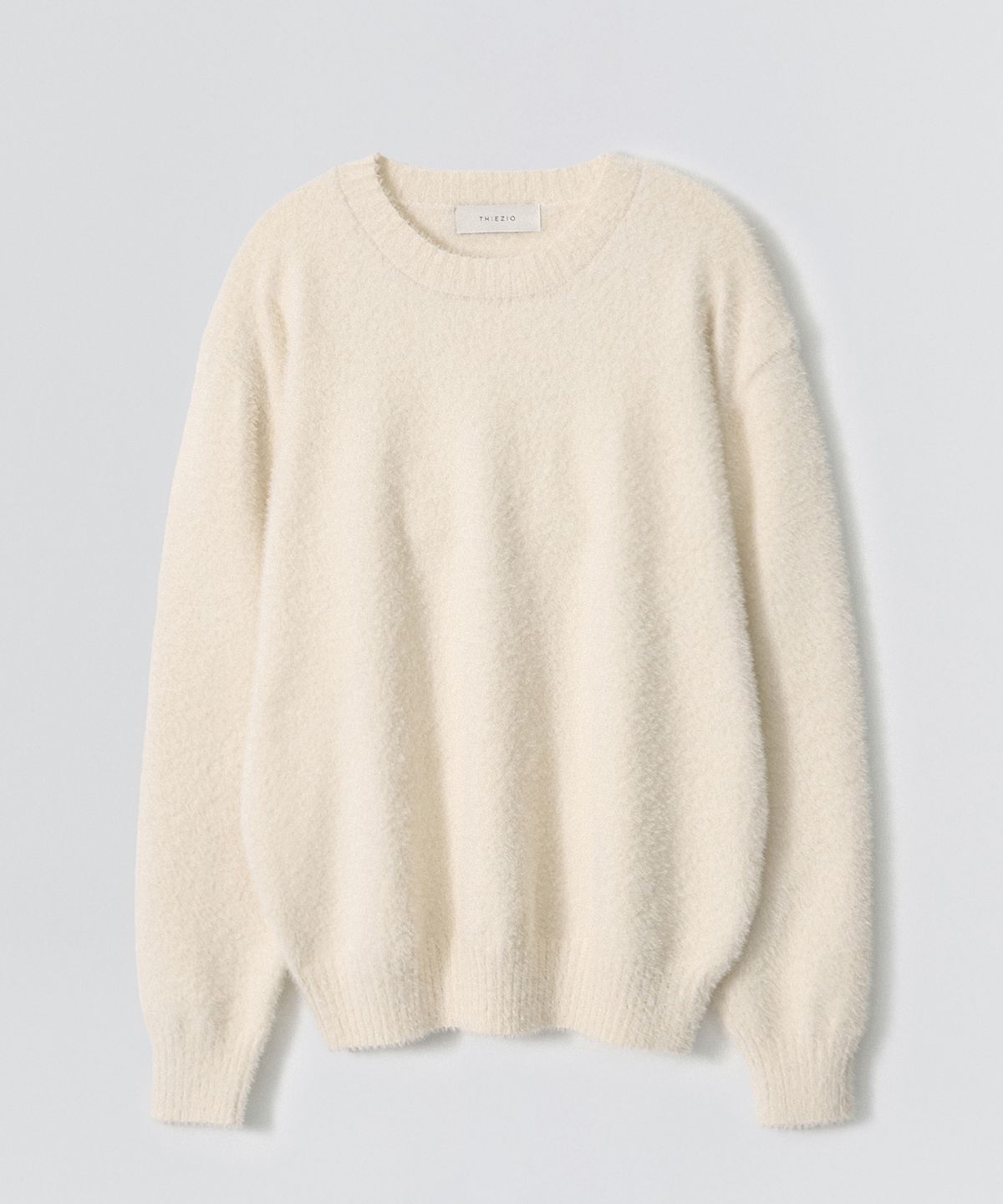 이지오 우먼(EZIO WOMEN) W Fluffy Angora Round Knit_Ivory
