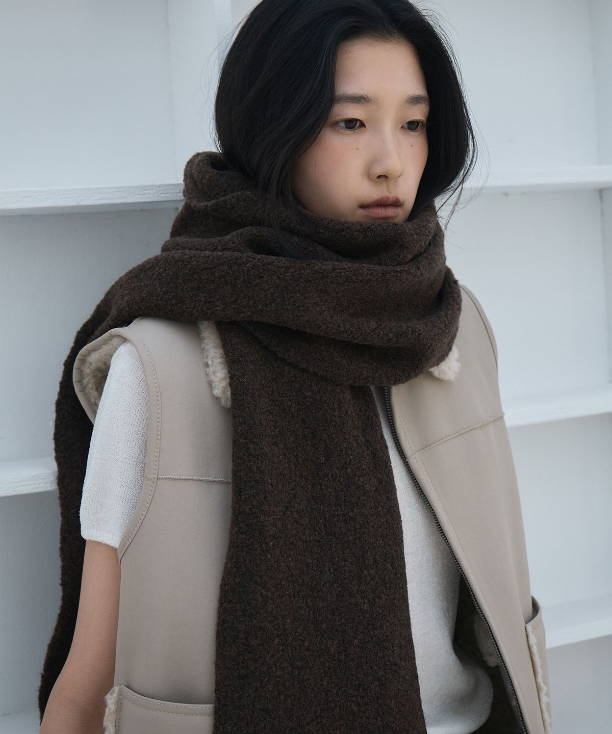 호와스(HOWUS) SOFT MUFFLER (BROWN)
