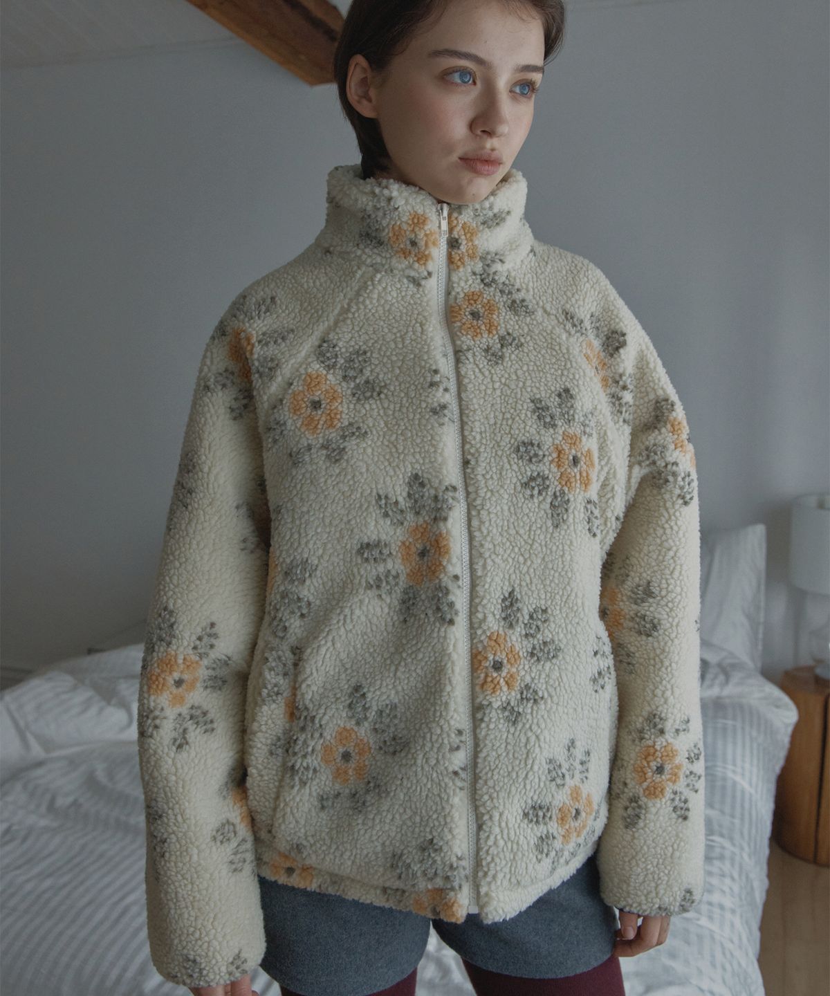 포에트서울(POETSEOUL) flower dumble jacket_ivory
