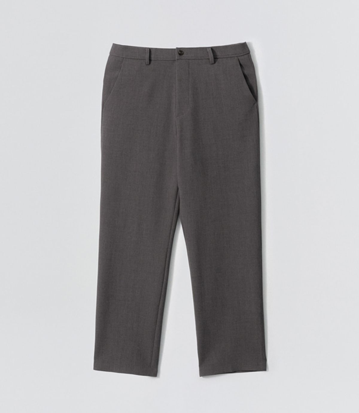 이지오(EZIO) Hidden Banding Semi-Wide Pants_Grey