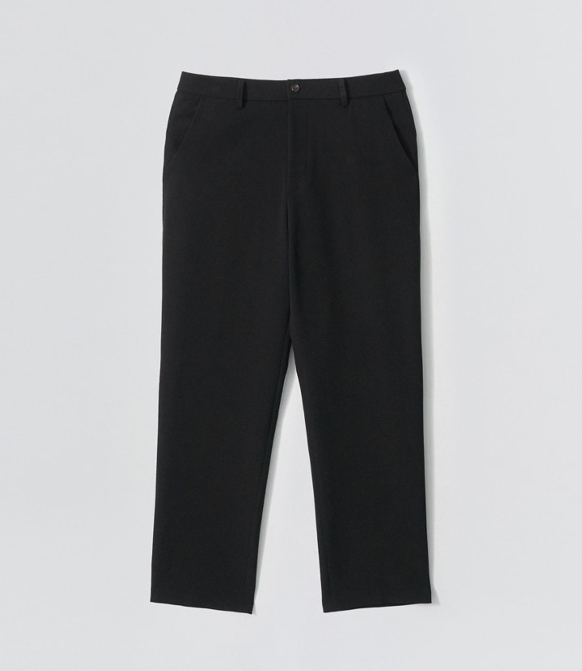 이지오(EZIO) Hidden Banding Semi-Wide Pants_Black