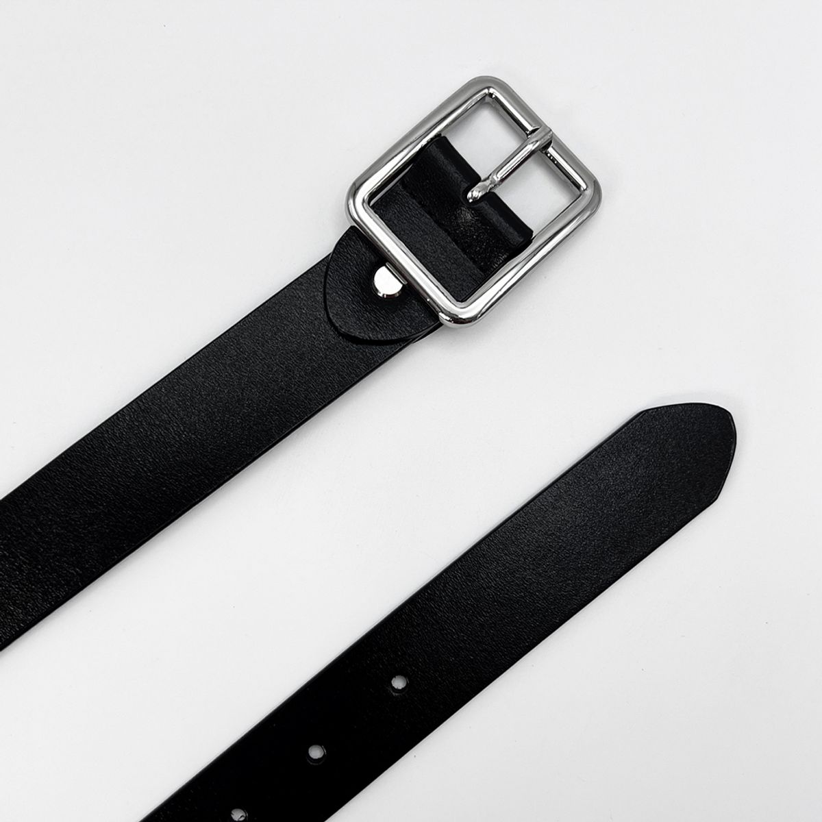 메종마스터(MAISON MASTER) glossy metal point belt 글로시 메탈 포인트 벨트 (ITALY LEATHER)