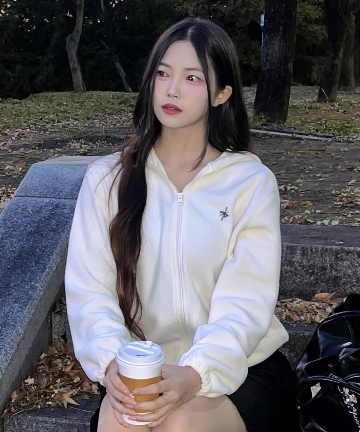 로우그(RAWGUE) 폴라 플리스 후디 집업_아이보리