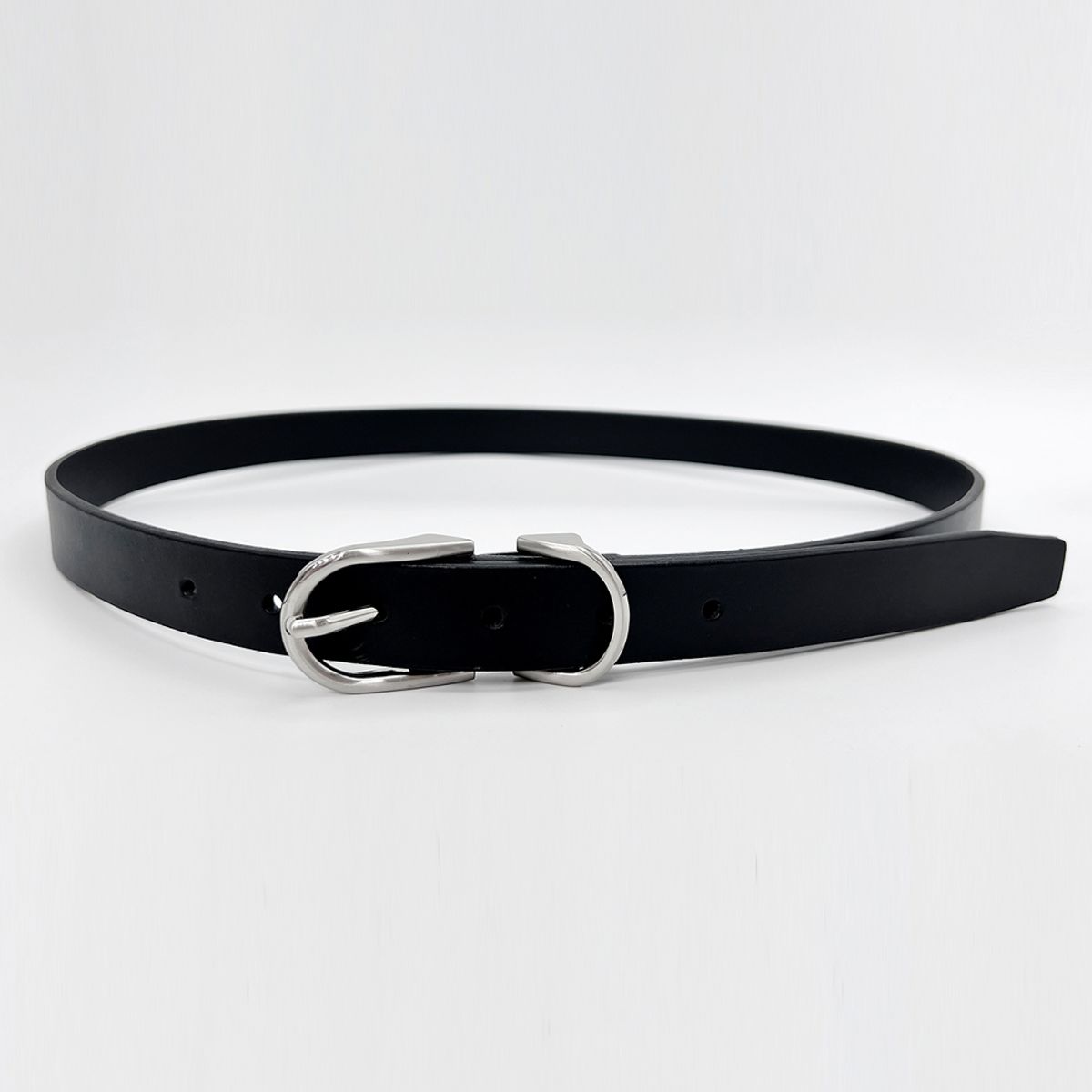 메종마스터(MAISON MASTER) horseshoe siIver buckle  홀스슈 실버 버클 벨트 (ITALY LEATHER)