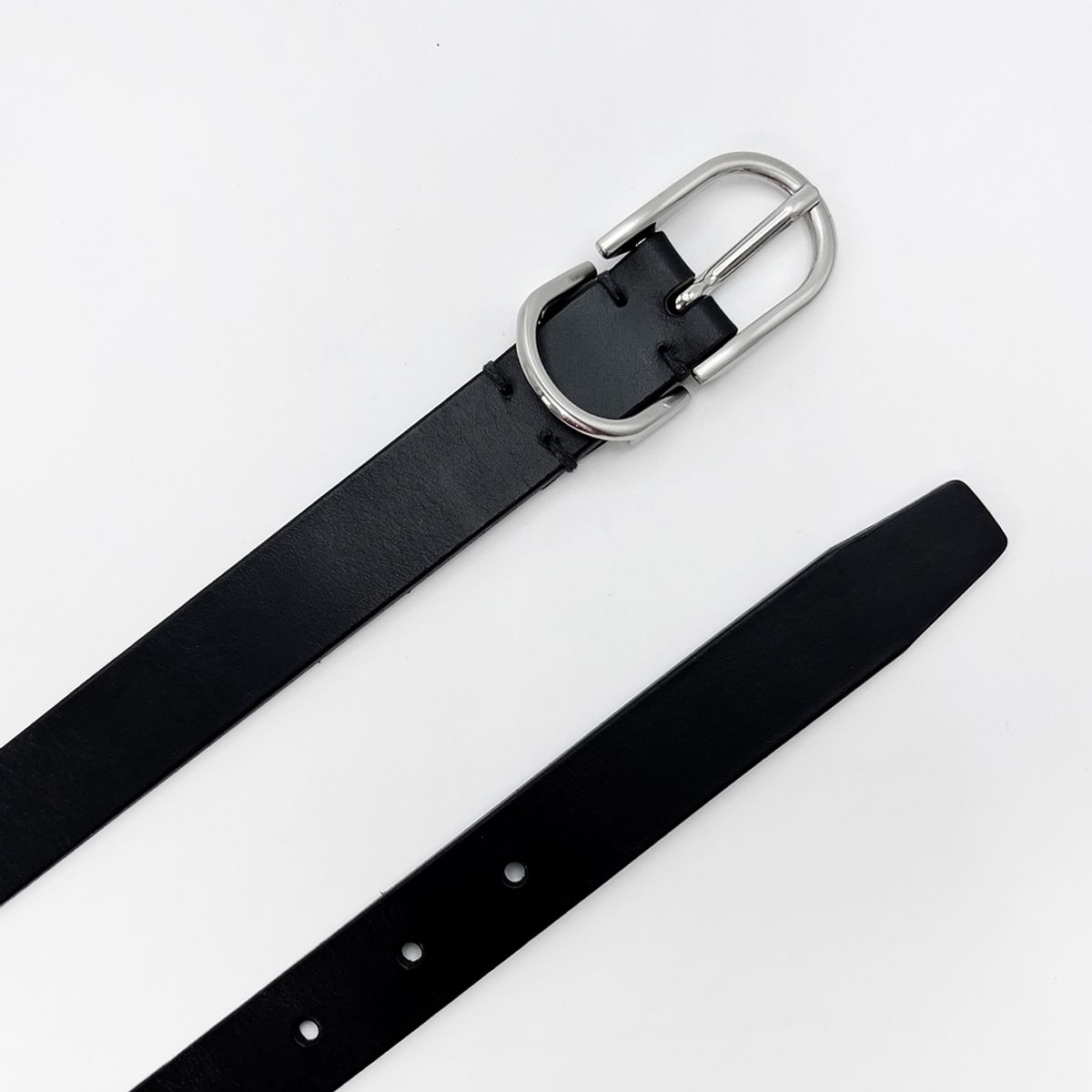 메종마스터(MAISON MASTER) horseshoe siIver buckle  홀스슈 실버 버클 벨트 (ITALY LEATHER)