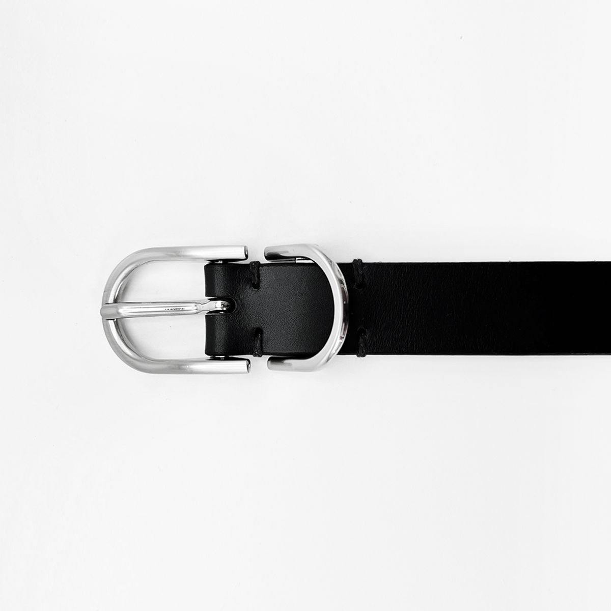 메종마스터(MAISON MASTER) horseshoe siIver buckle  홀스슈 실버 버클 벨트 (ITALY LEATHER)
