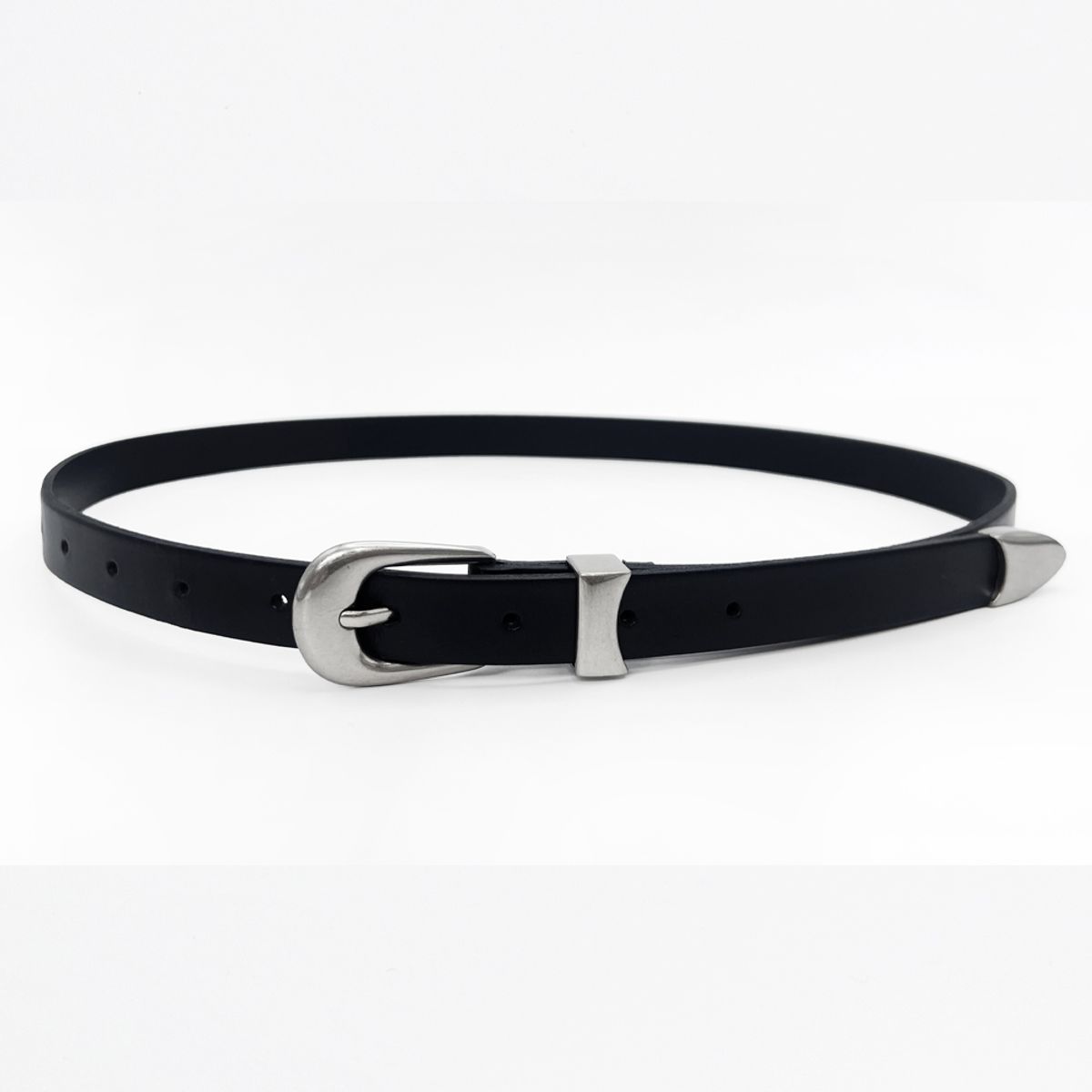 메종마스터(MAISON MASTER) minimal metal hardware belt  미니멀 메탈 하드웨어 벨트 (ITALY LEATHER)