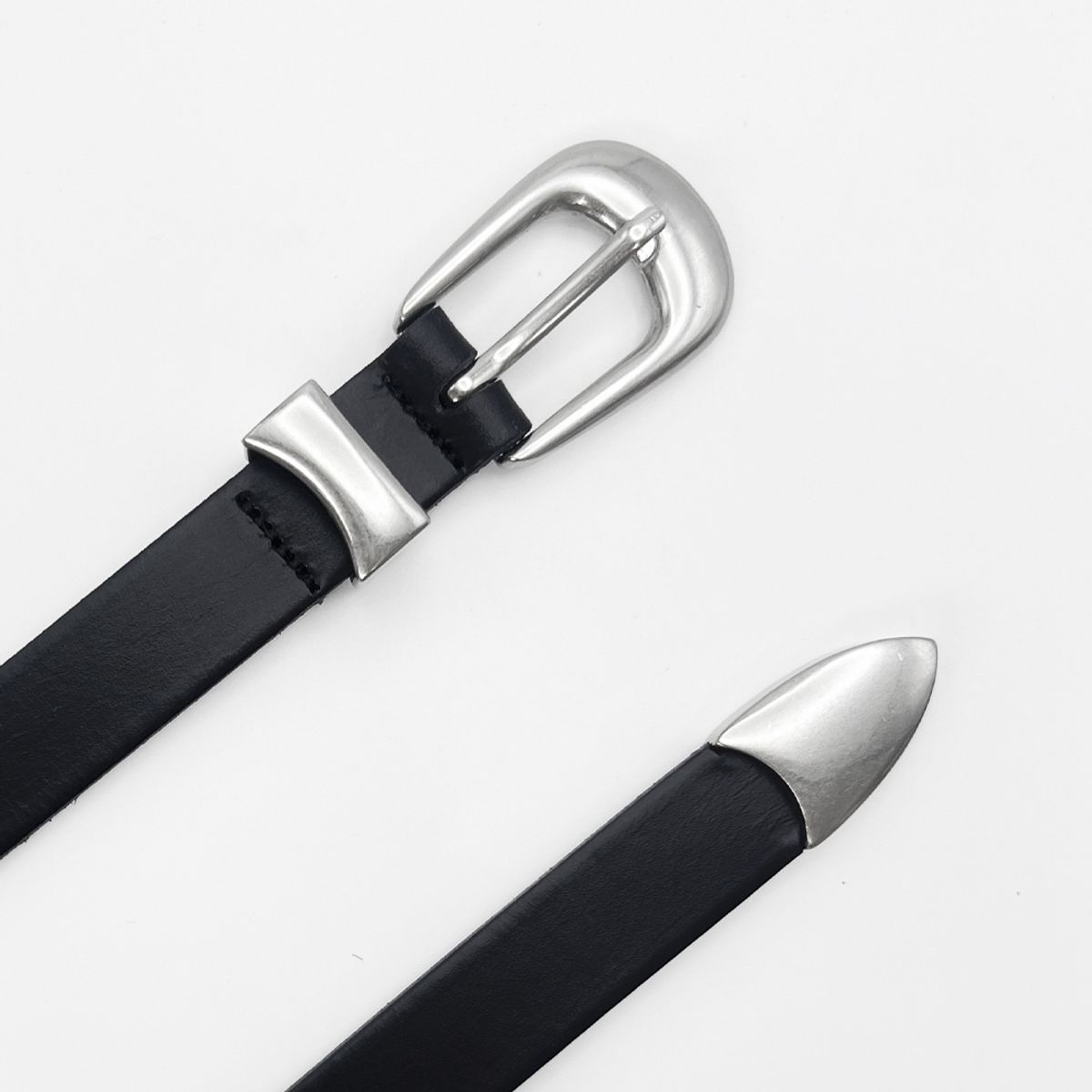 메종마스터(MAISON MASTER) minimal metal hardware belt  미니멀 메탈 하드웨어 벨트 (ITALY LEATHER)
