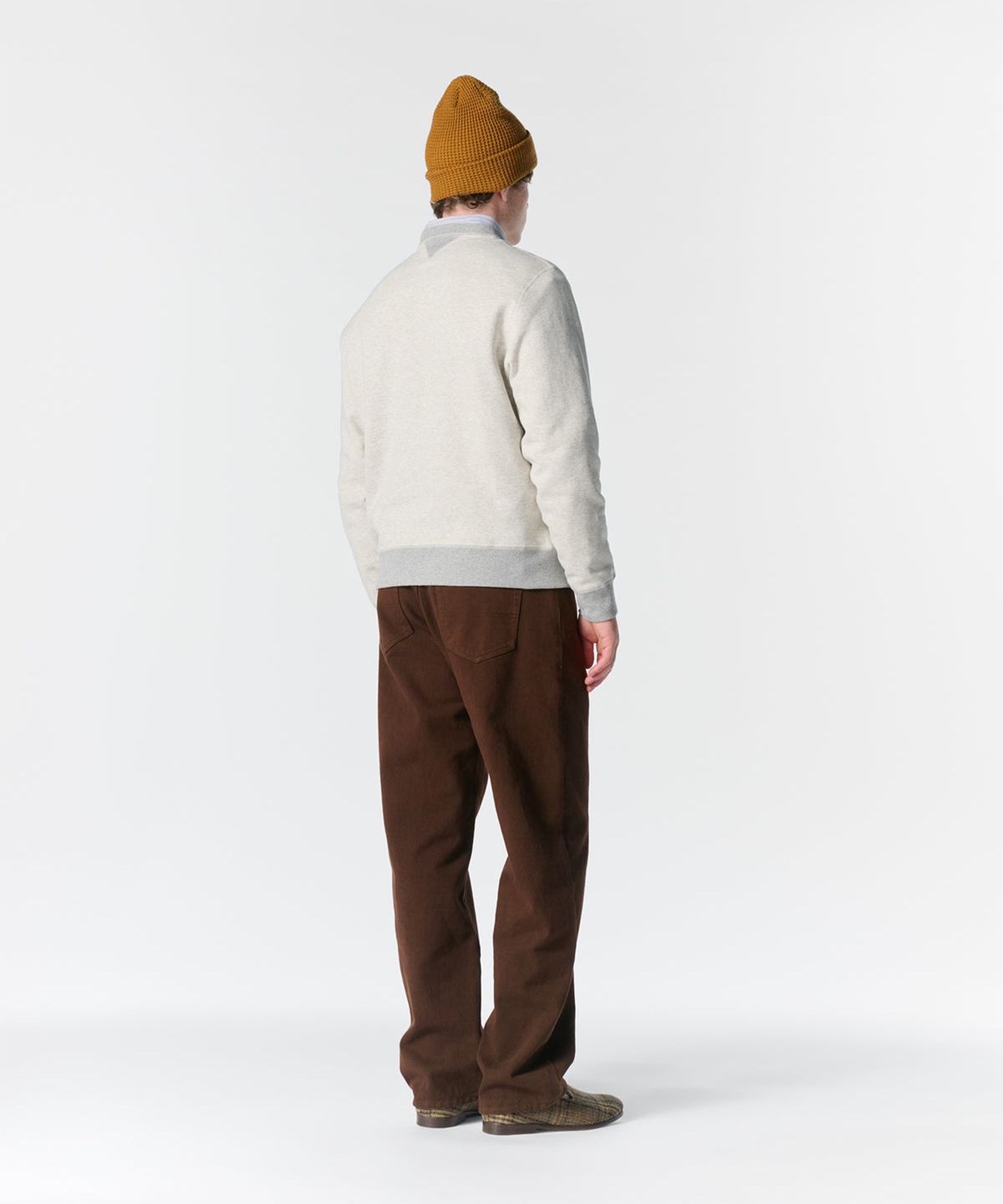 노아(NOAH) (U) 브러시드 플리츠 진 퍼지 BRUSHED PLEATED JEANS FUDGE
