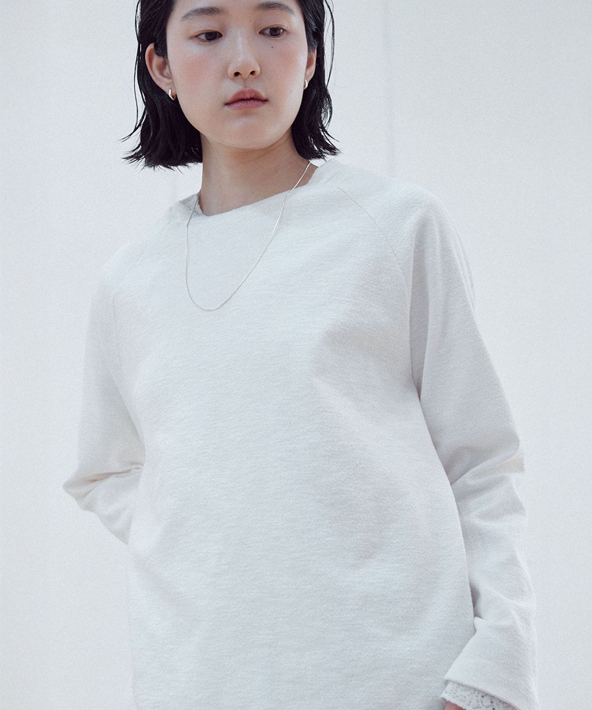 유토시스(EUTOSIS) REGLAN CUTTING TOP(IVORY)