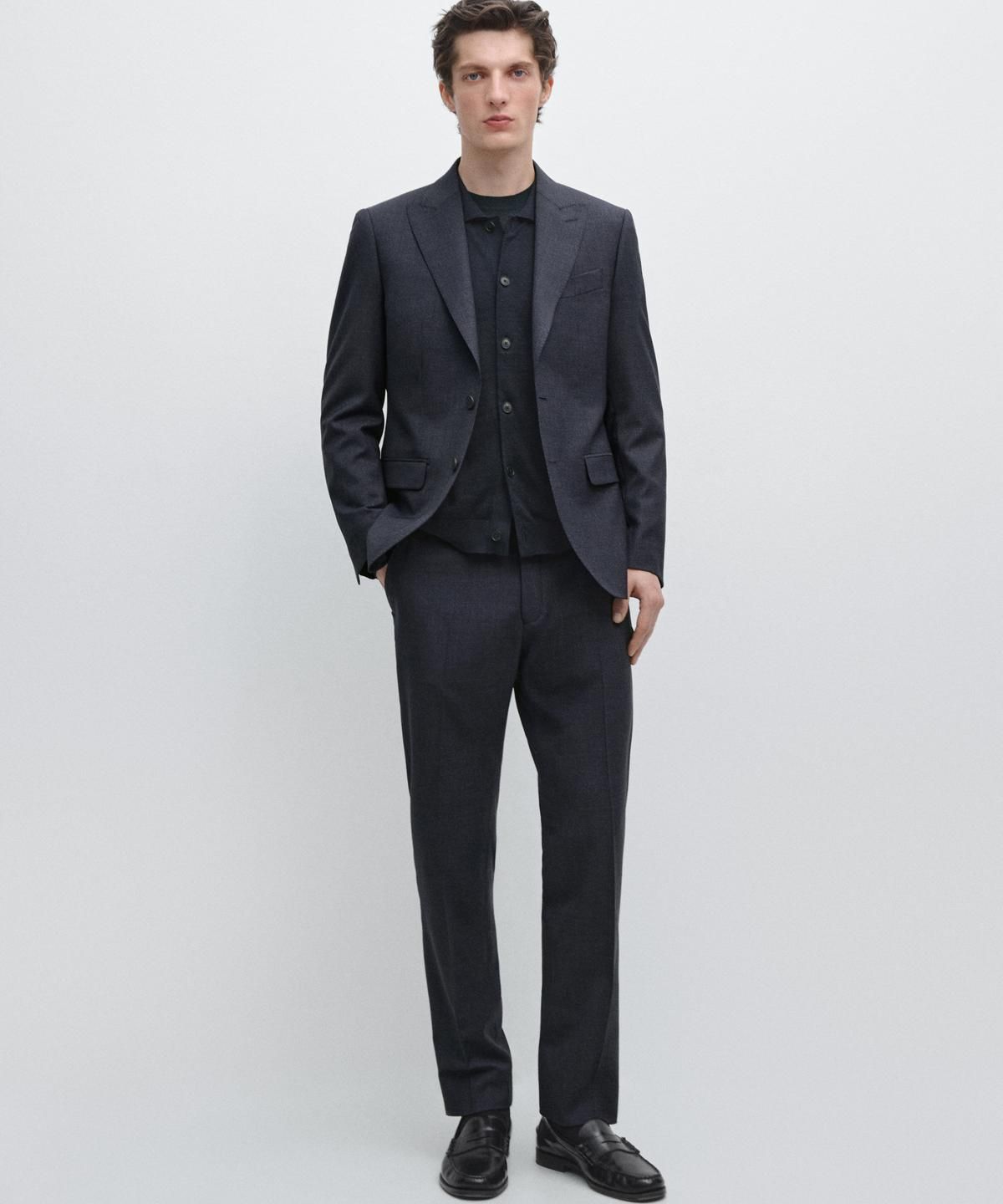 마시모두띠(MASSIMO DUTTI) 쿨 울 수트 블레이저