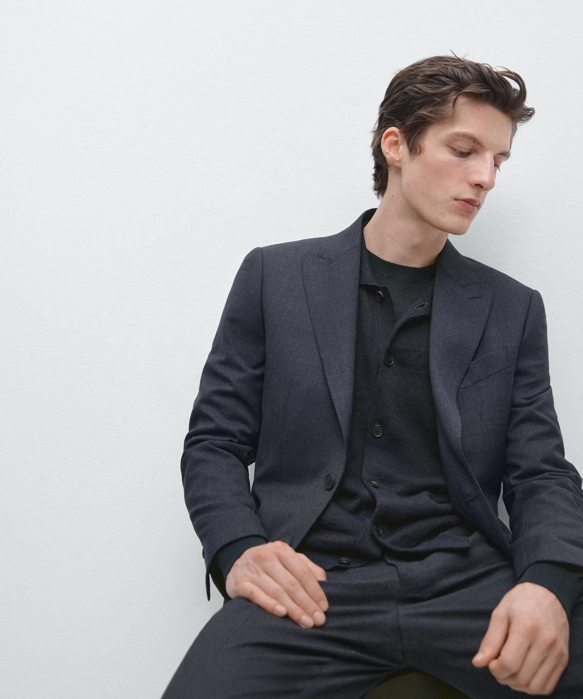 마시모두띠(MASSIMO DUTTI) 쿨 울 수트 블레이저