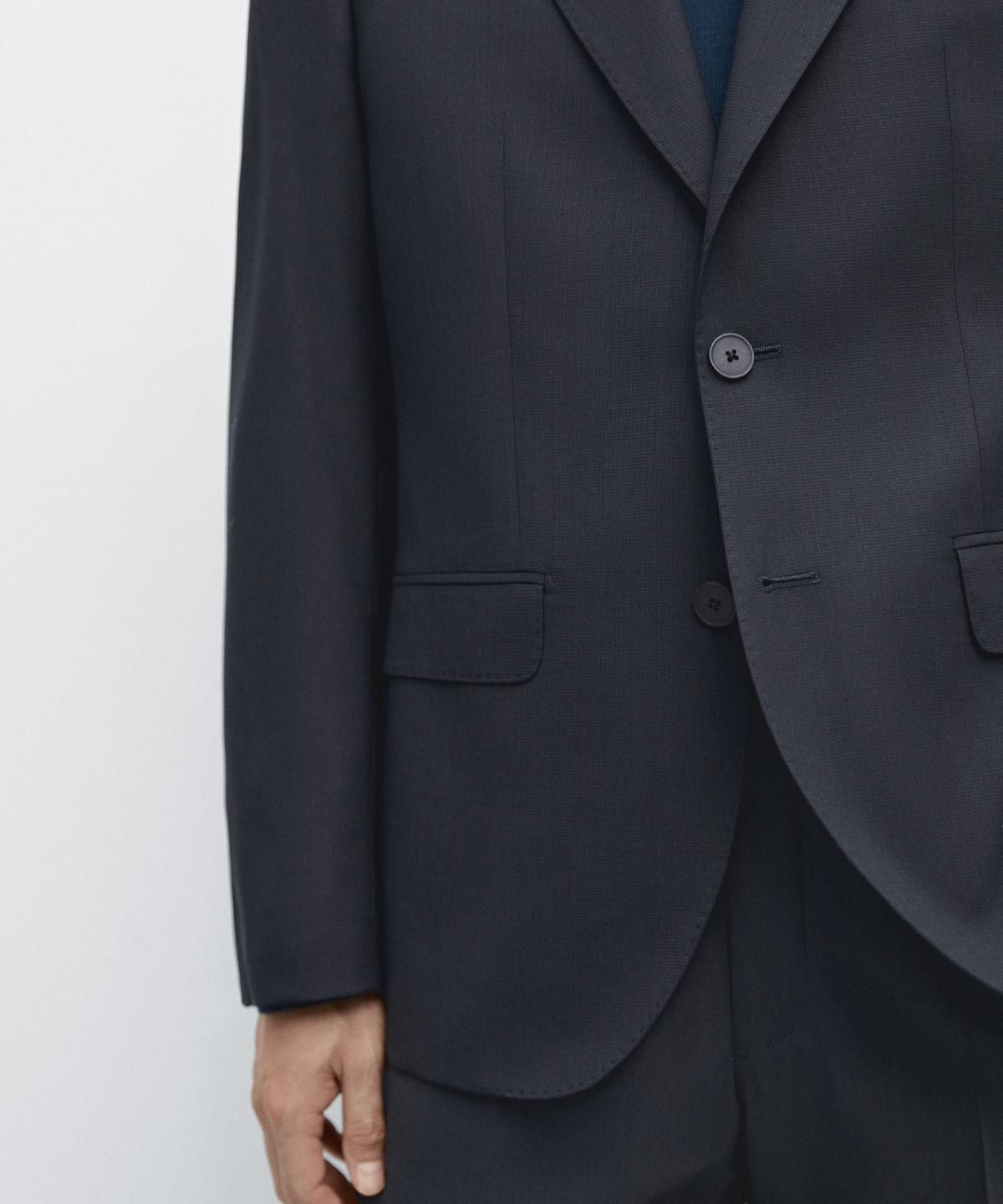 마시모두띠(MASSIMO DUTTI) 울 블렌드 수트 블레이저