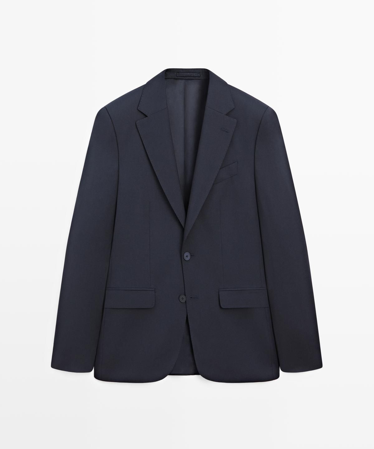 마시모두띠(MASSIMO DUTTI) 울 블렌드 수트 블레이저