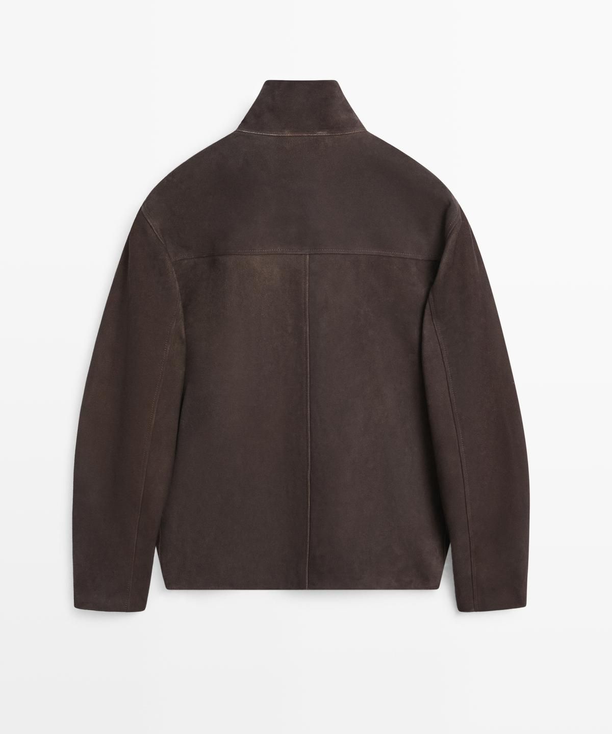 마시모두띠(MASSIMO DUTTI) 스웨이드 레더 재킷